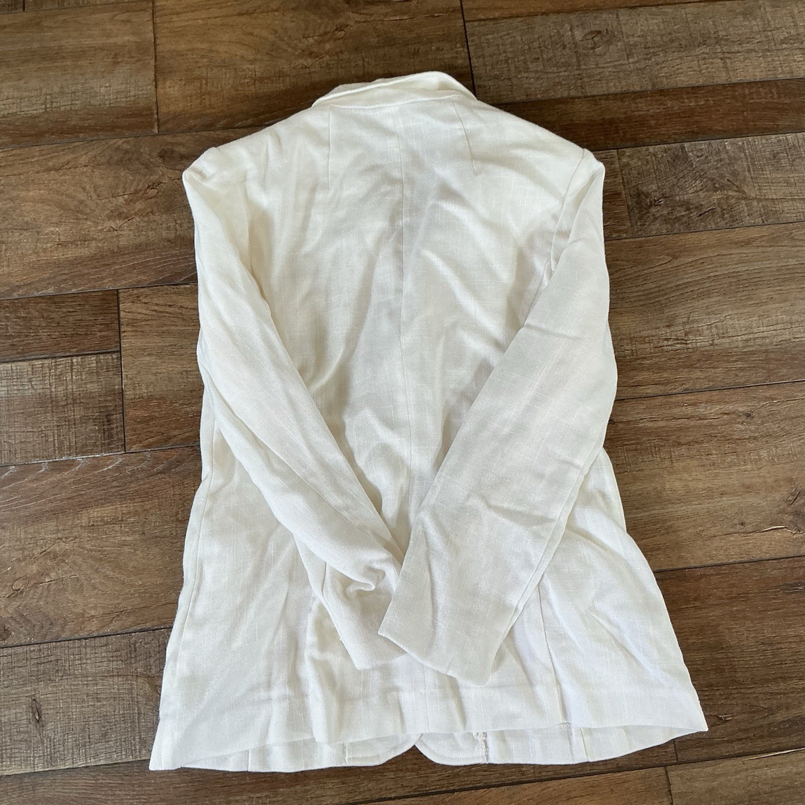 70s VTG SEP Betty Rose Blazer Women’s Size S Cream Linen Union USA Made #271111