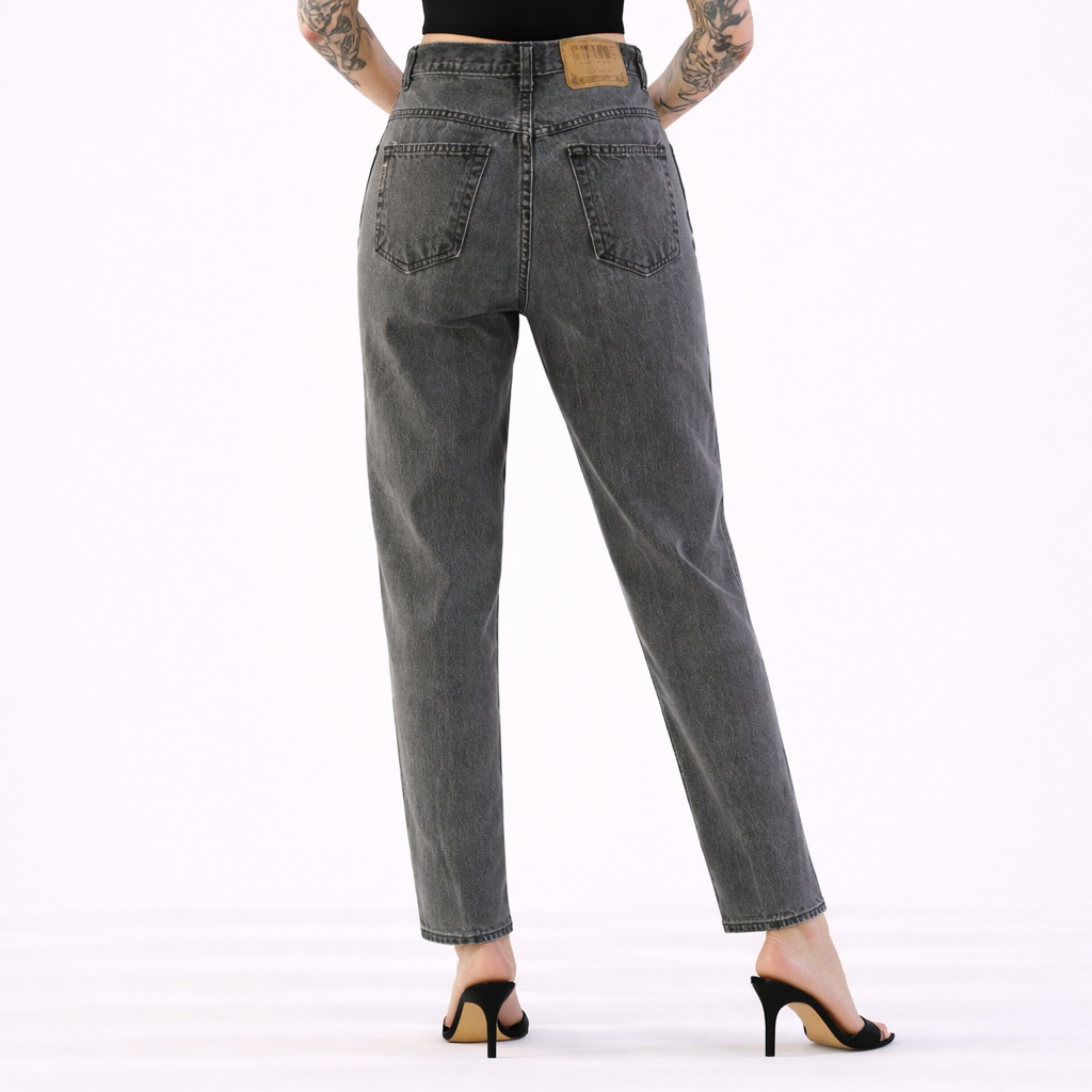 90s Vintage Black Wash High Waist Tapered Leg Jeans Womens 8 Gitano