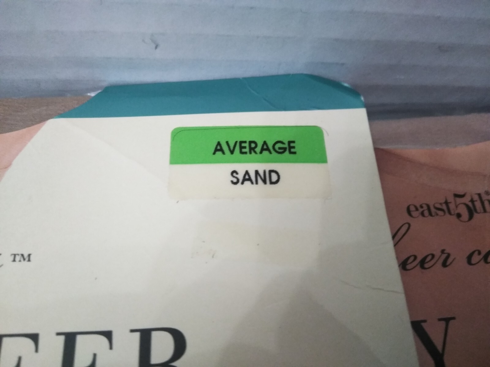 JCPENNEY EAST 5th SATINY CONTROL TOP PANTY HOSE AVERAGE SAND, OATMEAL, SUNTAN