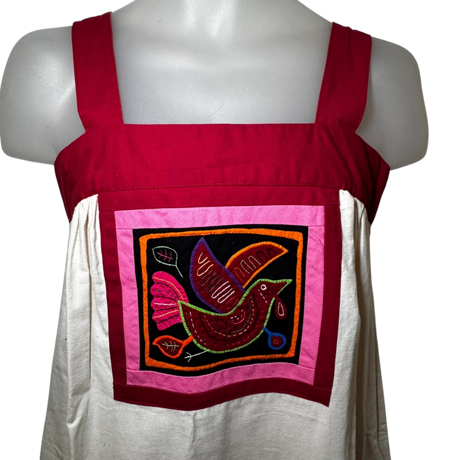 Crossroads Texas Jacket & Dress Set Mola-Style Appliqué Ethnic Art Resort Wear