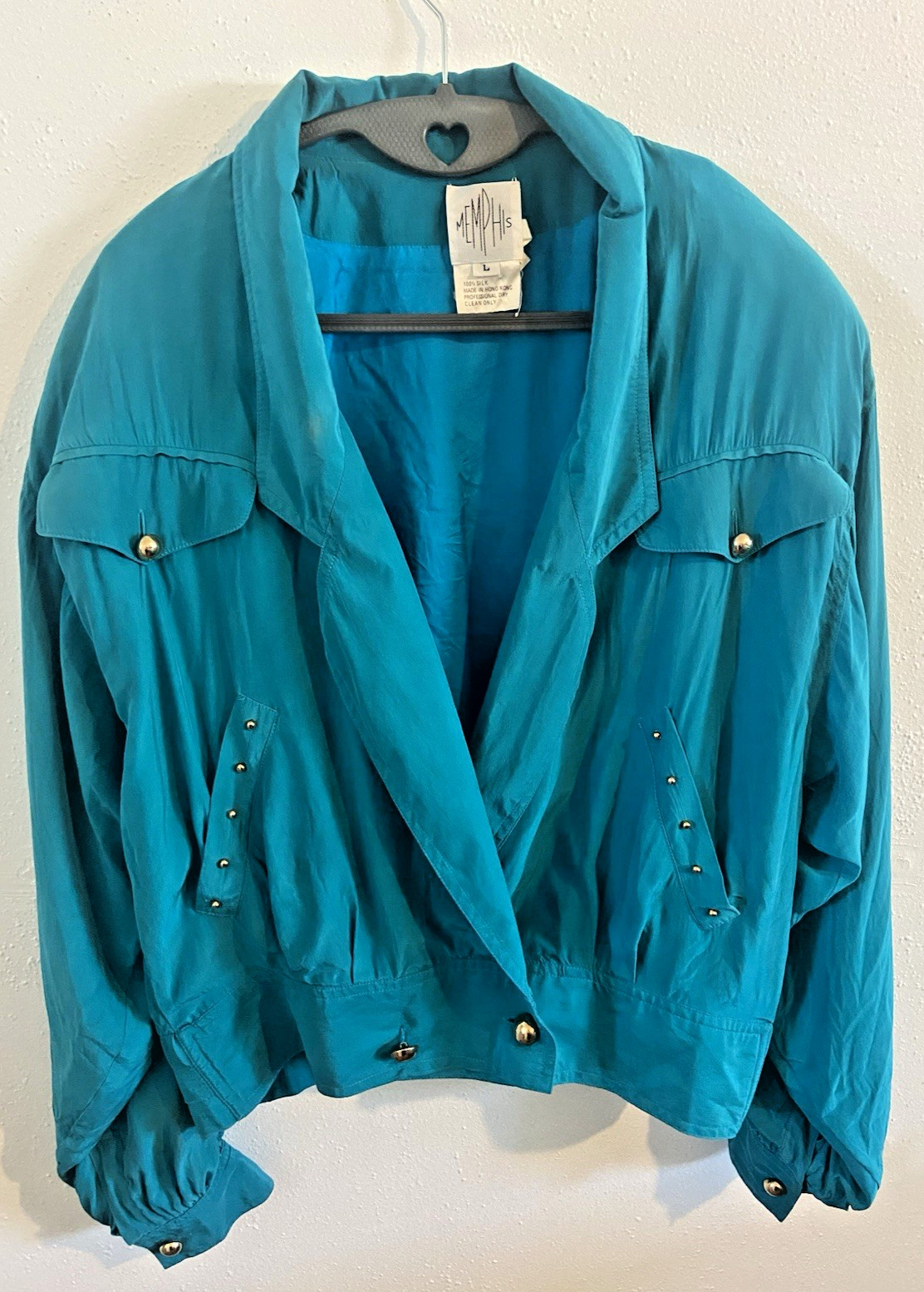 Vintage Silk Bomber Jacket /Pants 1980’s Memphis Wearable Art Large Rare!