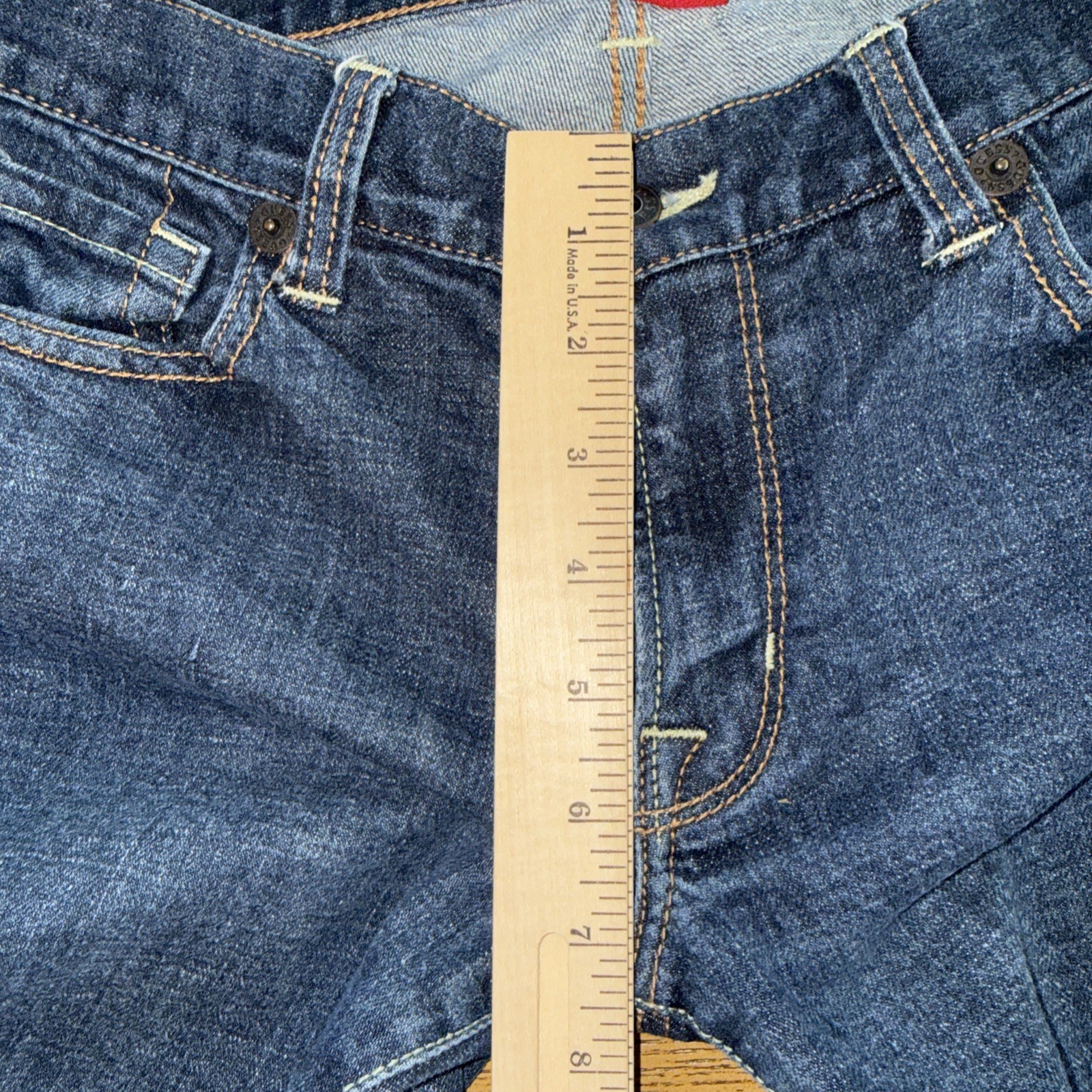 TRUE Vintage Y2K Guess Jeans Super Low Rise Flare 30 X 31 Dark Wash Stretch EUC