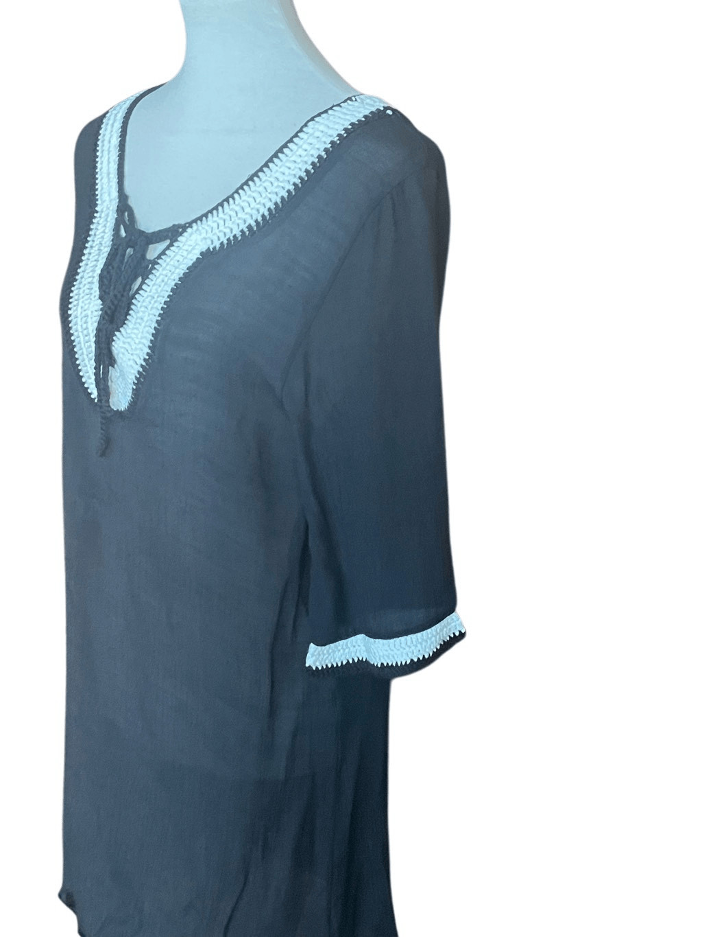 Divas Limited Black Summer Cover Up Loungewear Size Small-NWT