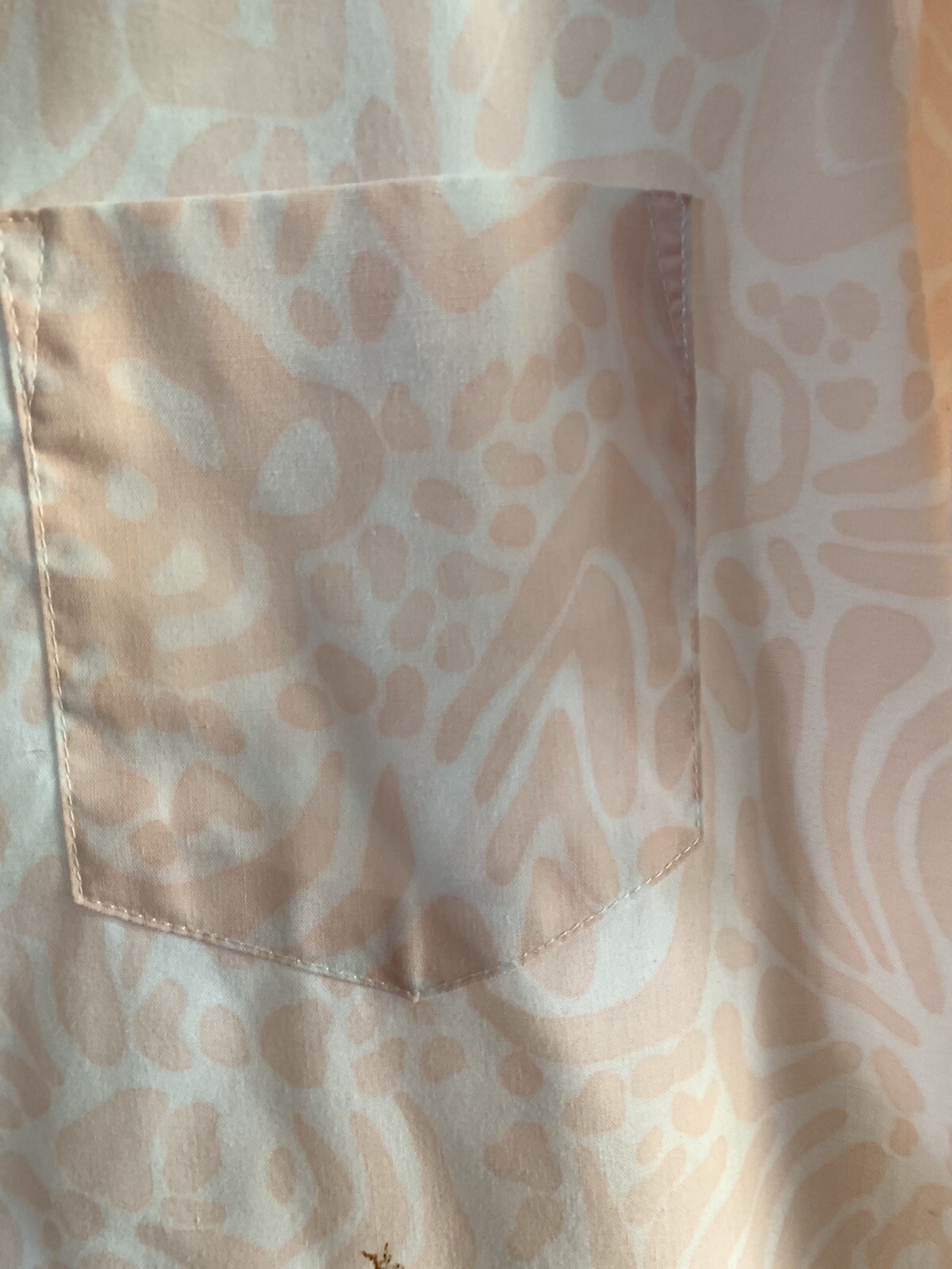 Vintage Cape Cod Match Mates Medium top 70s 80s Blouse Shirt Button Up Pink