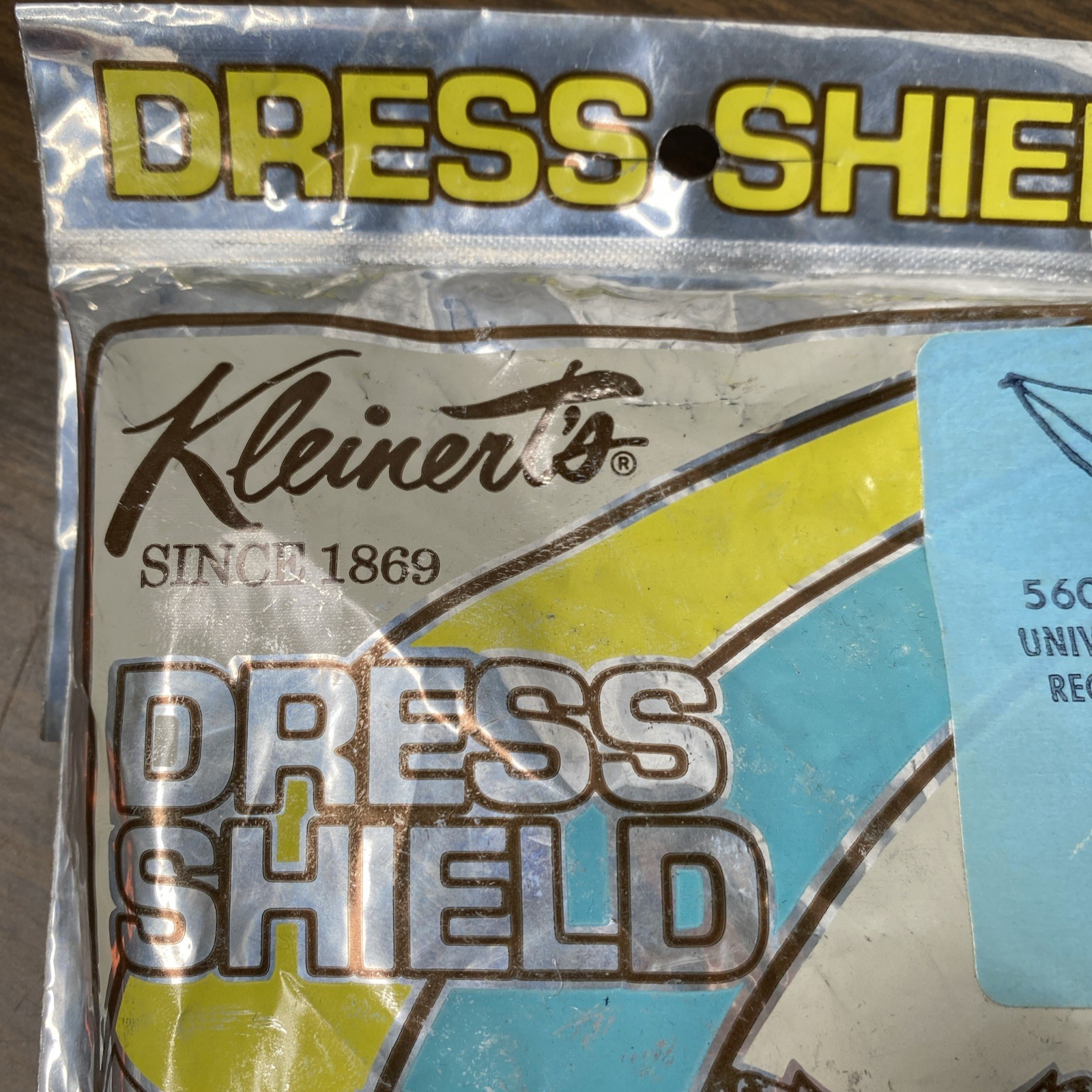 Vtg Kleinert’s Dress Shield 560 White Universal Pin-In Underarm Protection