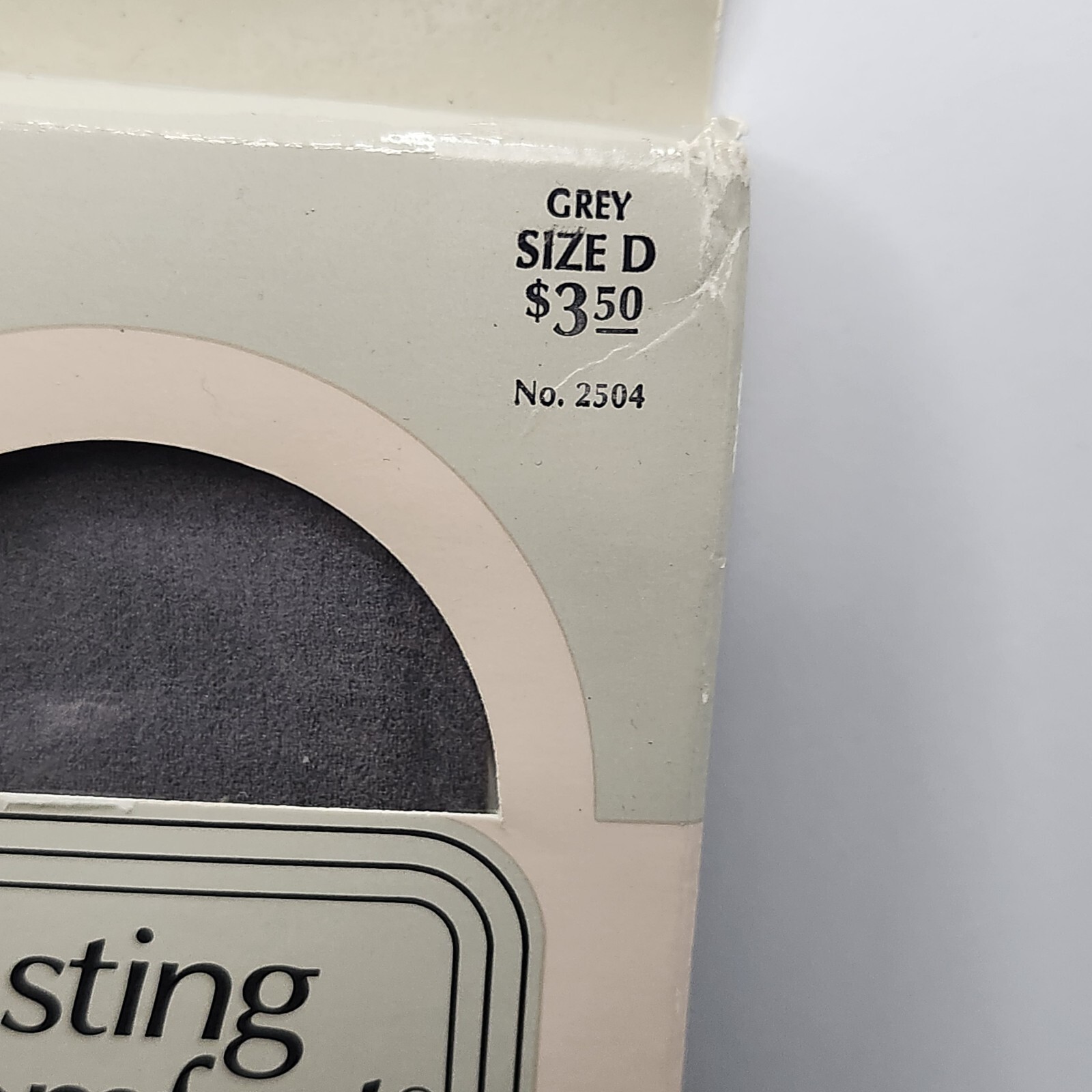 Lasting Comfort Daysheer Pantyhose Size D Gray Grey Vintage Fashion