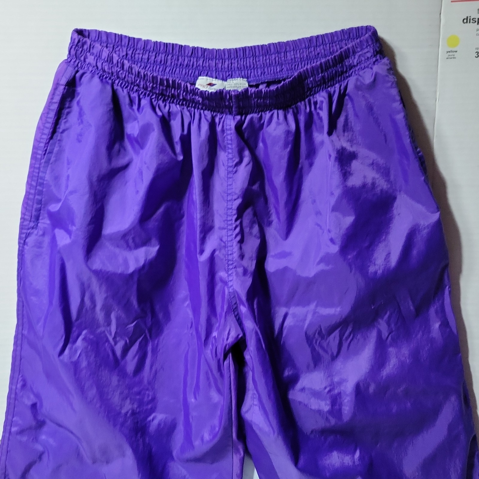 80s 90s L Windbreaker Set Jacket Pants Retro Purple Blak Track Suit Jacket Pants