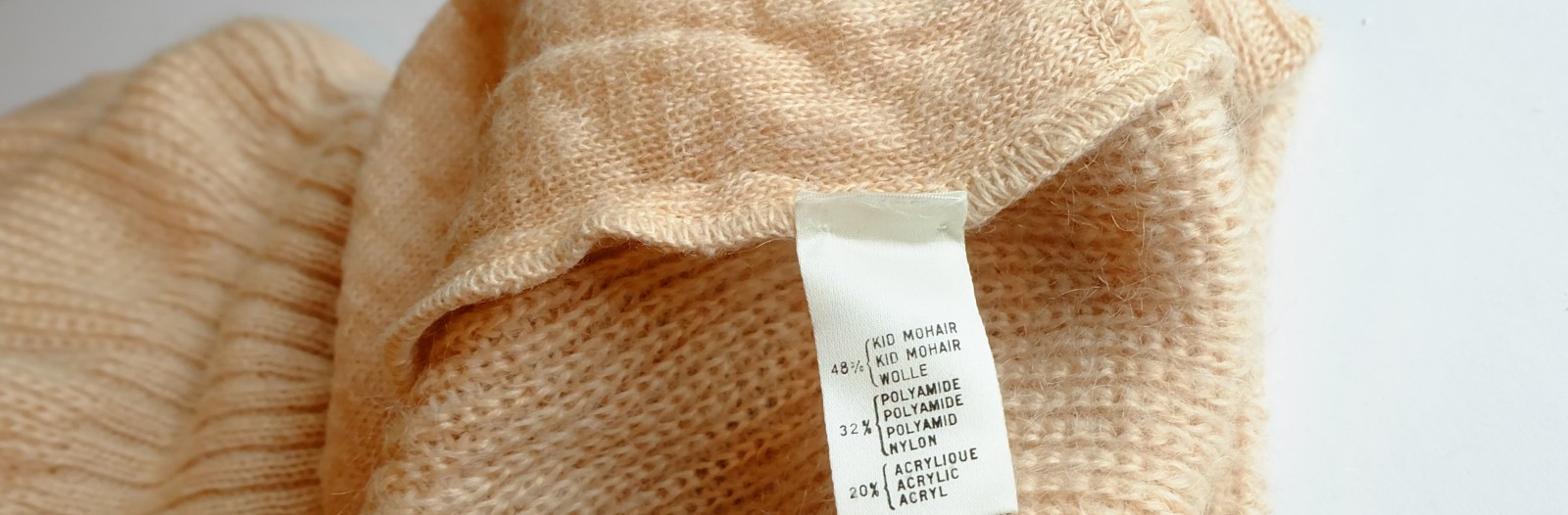 vintage rodier france cardigan mohair size M dusky pink large collar