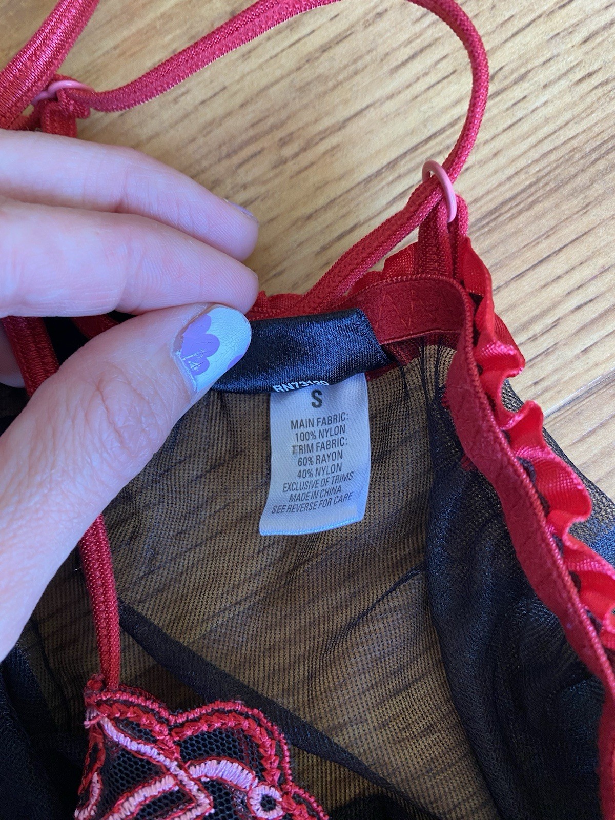 Fredricks of Hollywood babydoll nighty Size Small Vintage Lingerie Size Small