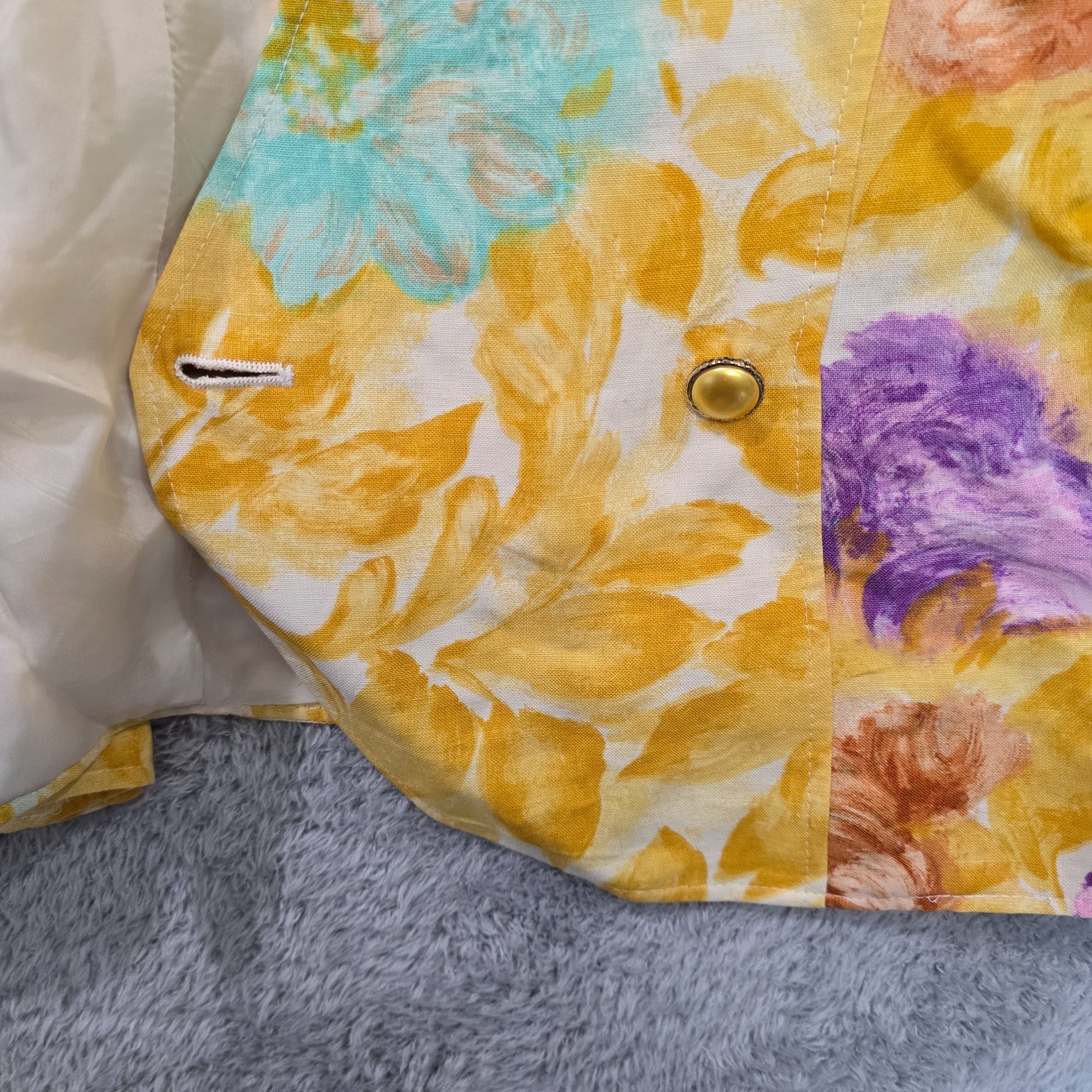 Ungaro Parallele Paris Vintage Blazer Women’s Size 6 Modern 0 or 2 Floral Linen
