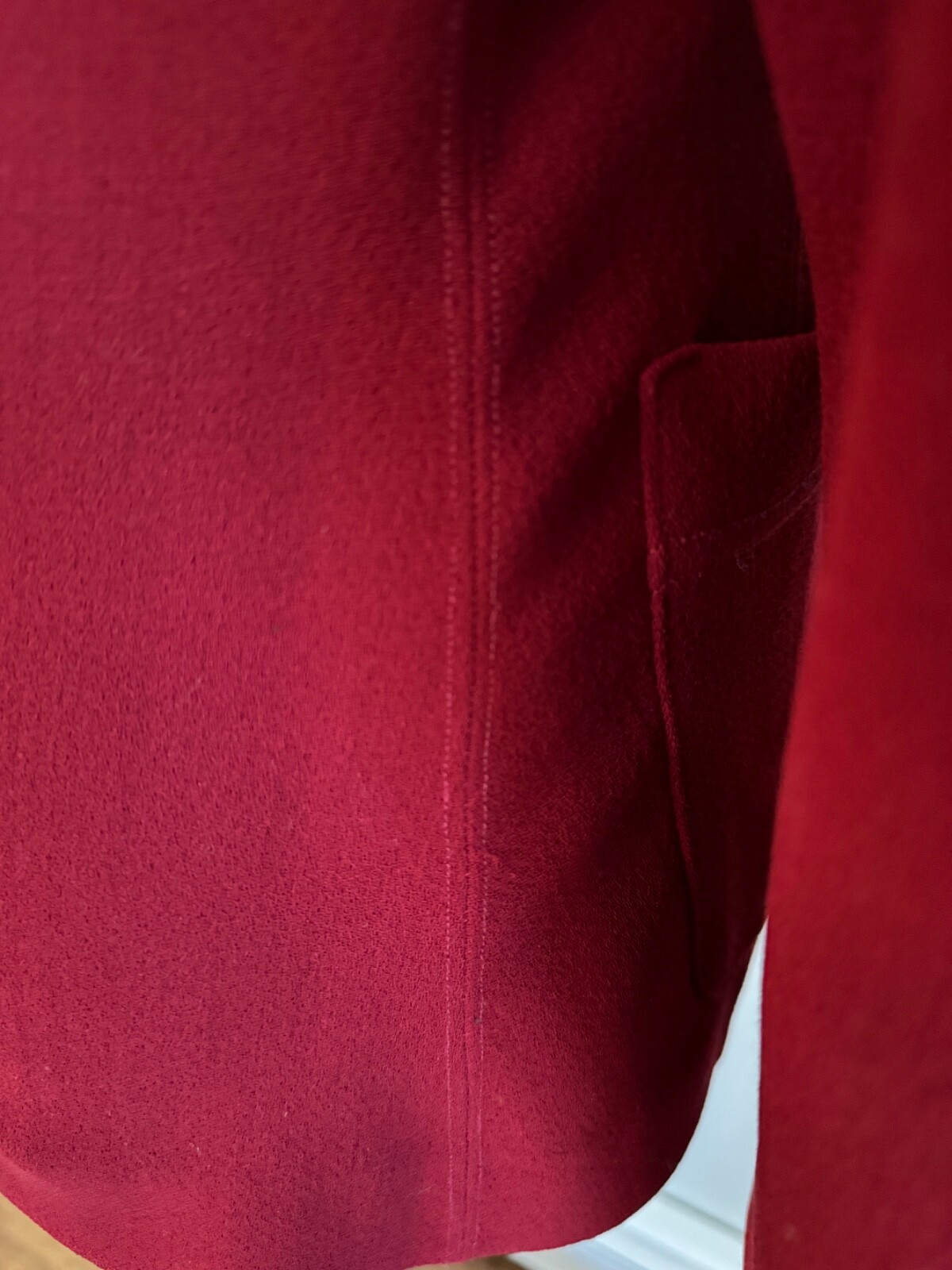 Donna Karan New York Vintage Dark Red Fitted Blazer