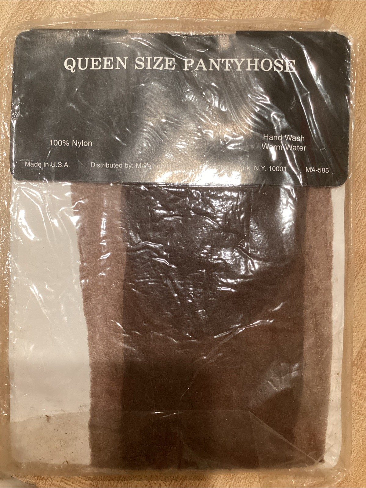 Vintage Pantyhose Lot of 2 Coffee Queen up to 5’6” 225 lbs