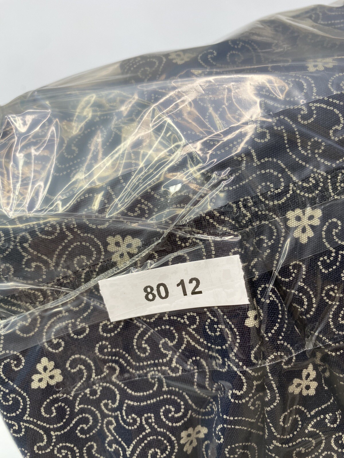 VTG Basile Made In Italy Womens Light Weight Navy Floral Long Coal Size M/L