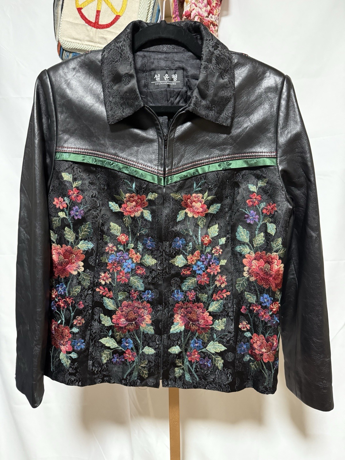 Vintage Rare!! Iconic Korean Sul Yun Hyoung Designer Leather Jacket.