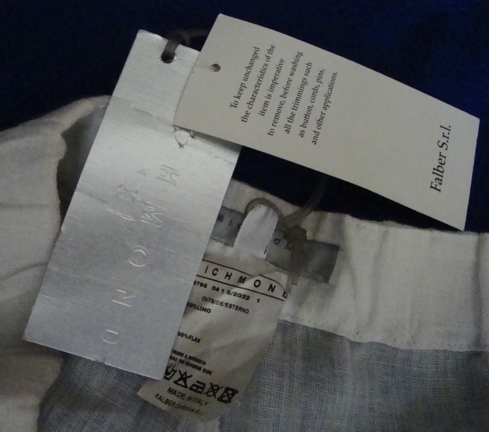 TROUSERS line vintage woman RICHMOND X made Italy size 46 approx M/L new! RARE