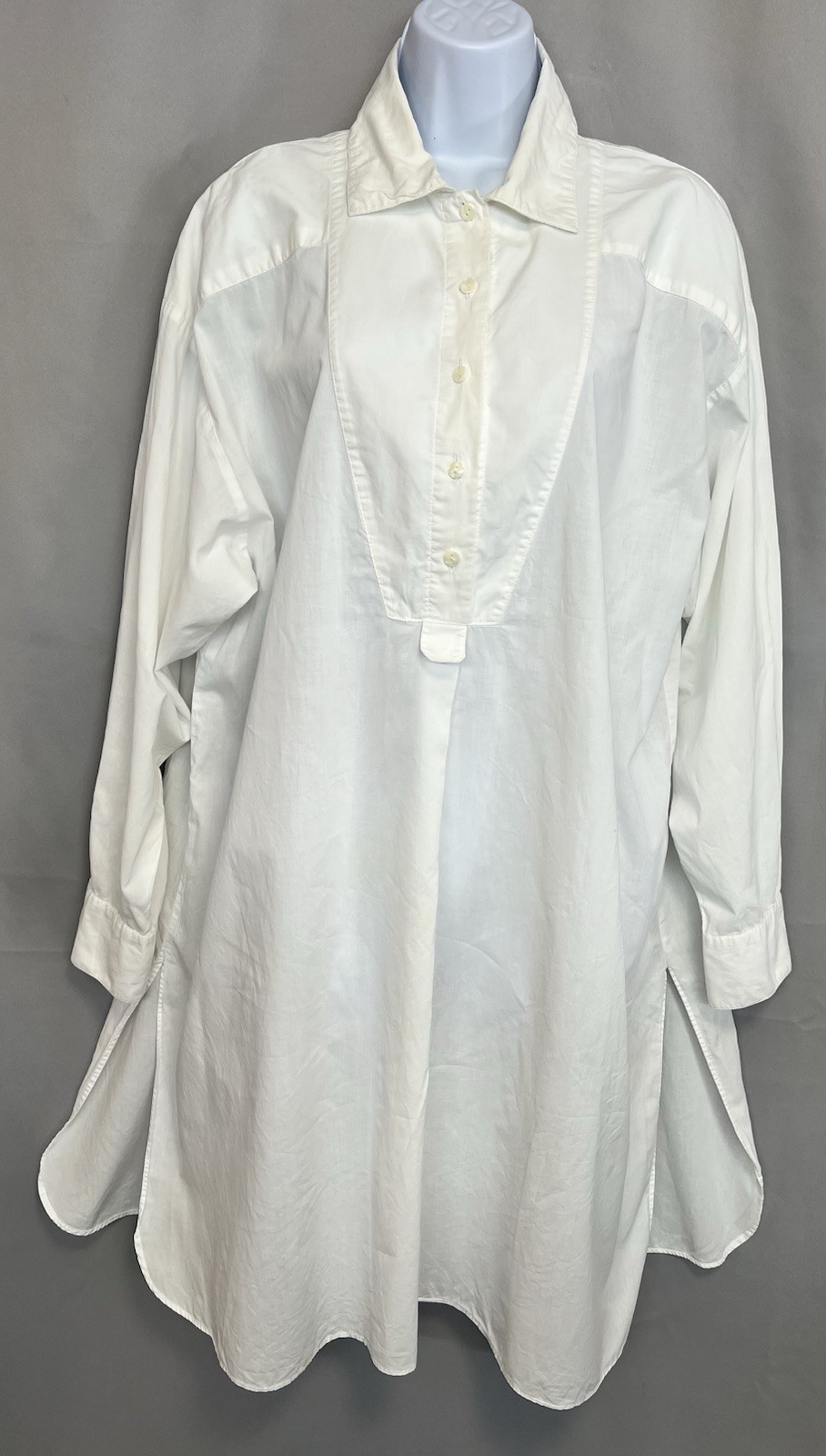 VTG VICTORIA’S SECRET GOLD LABEL Cotton Slits Sz Large Sides Nightgown Y2K