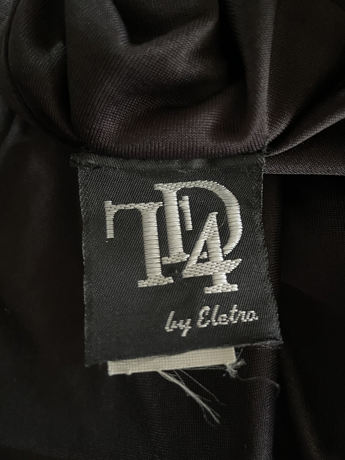 Vintage 80s TD4 by Electra Fringed Flapper Black Classic Dress Size 3/4 8