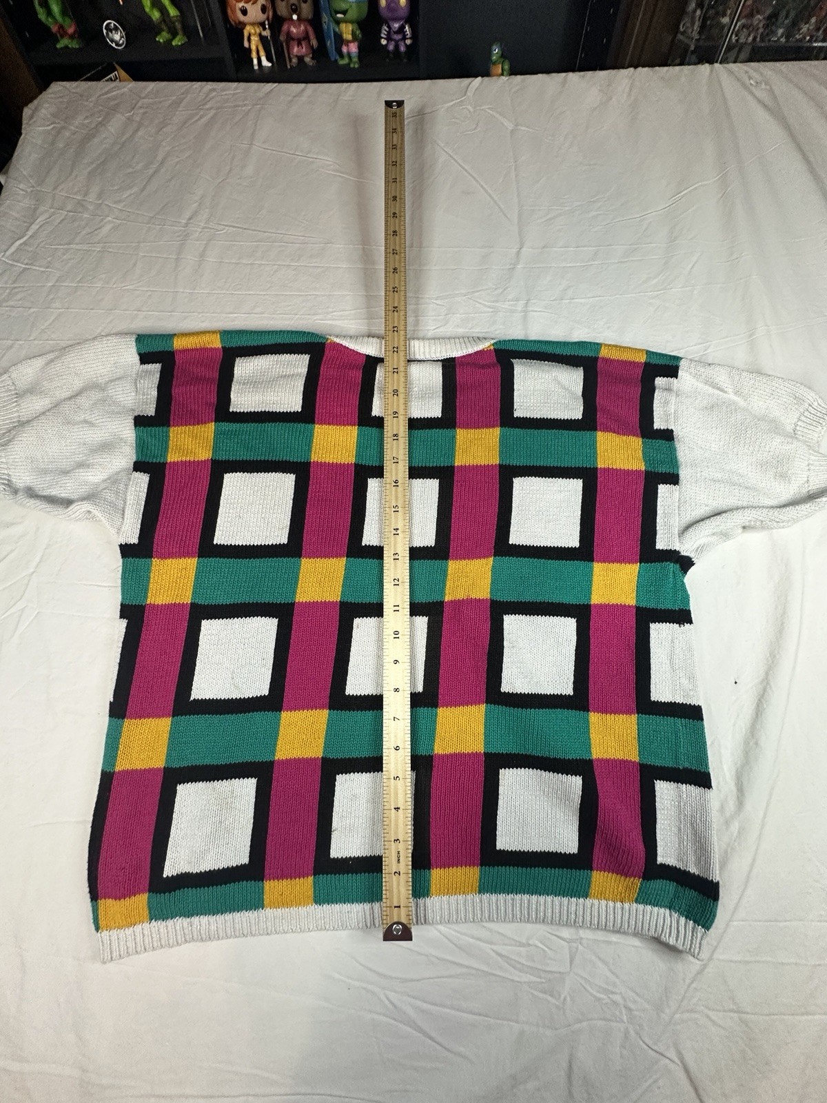 🎨 Richard Sport Vintage 80/90’s Color-block Hong Kong 100% Cotton Sweater 🎨