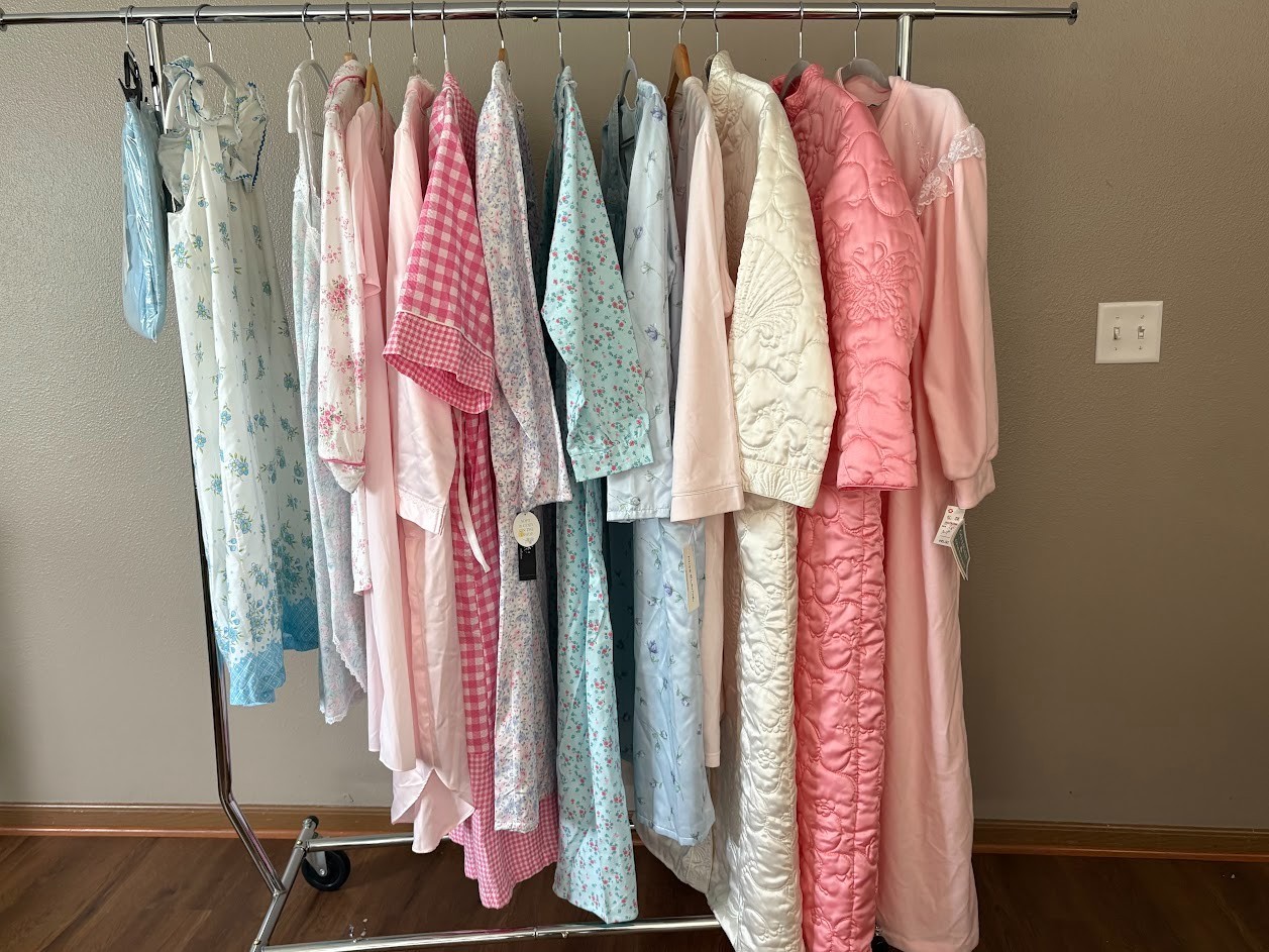 VTG& Now Floral lingerie Nightgowns Quilted Robes some new old stock wholesale