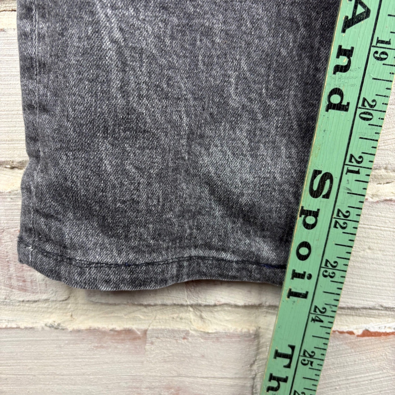 AG Adriano Goldschmied Isabelle High Rise Straight Crop Jeans Gray Sz 27 Vintage