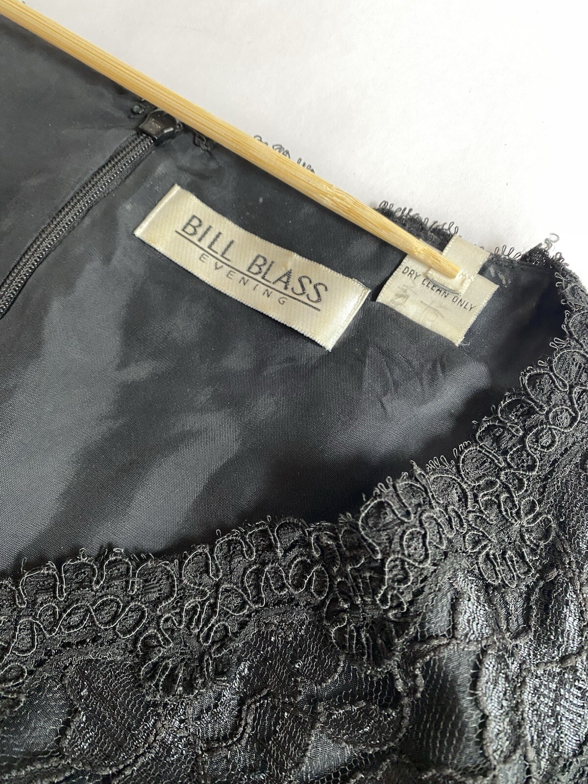 Vintage Bill Blass Evening Women’s Black Lace Bodysuit Size Large Snap Closure