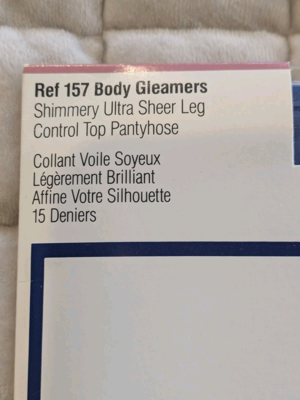 2 Vtg Givenchy Body Gleamers Control Top Pantyhose Sz C Capri Bleu & Paris Red
