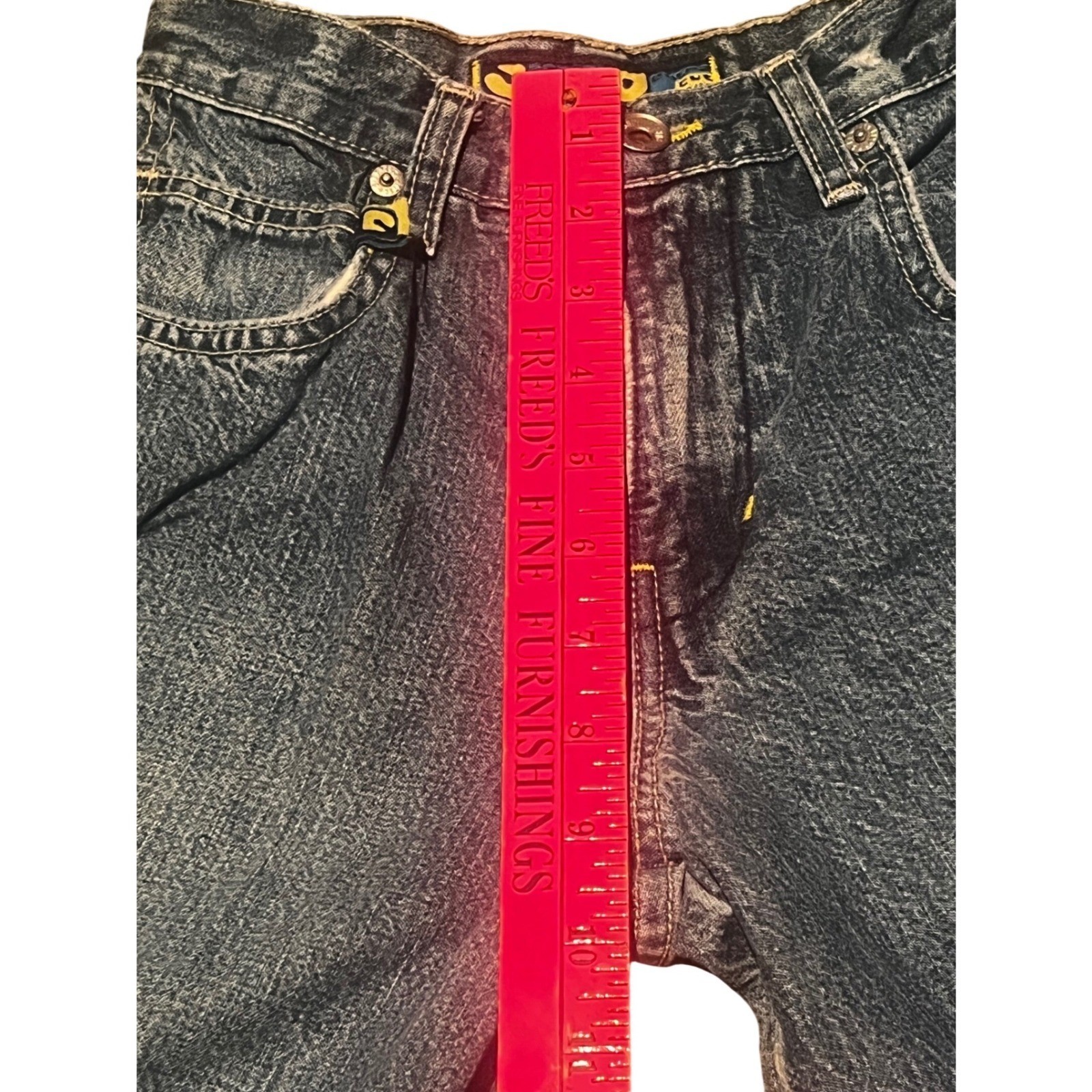 Y2K JNCO Girlie Stuff Spacey Wide Leg Jeans Baggy Skater Patch USA size 1