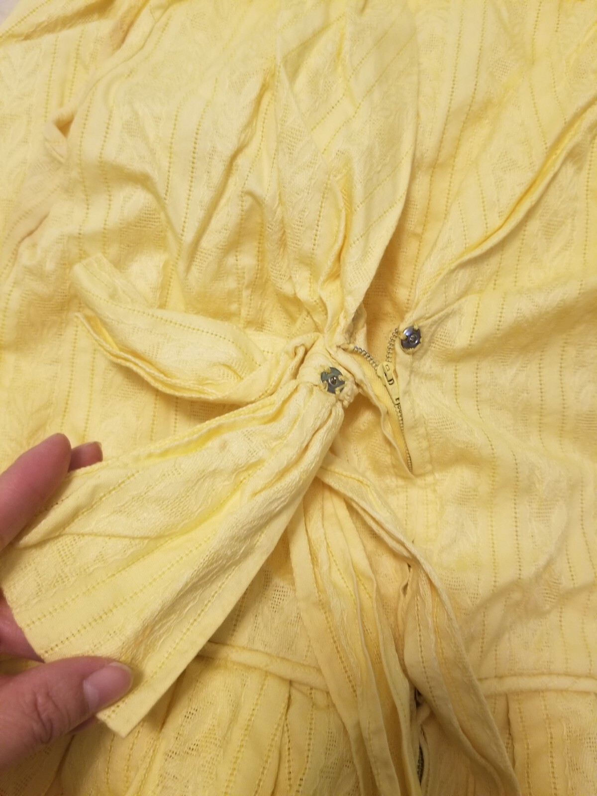 Vintage Made Especial By Lora Yellow Maxi Dress S