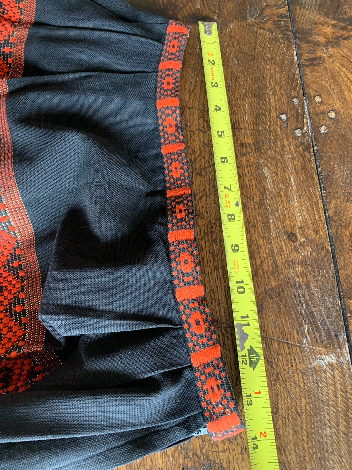 Vintage Hand Woven Mayan Cotton Skirt 50s 60s