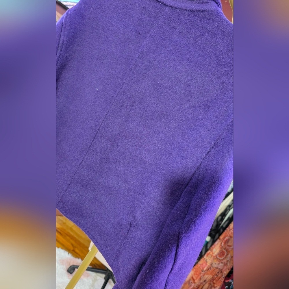 House of Harlow 1960 Retro Purple Wool Jacket Coat Sz XS