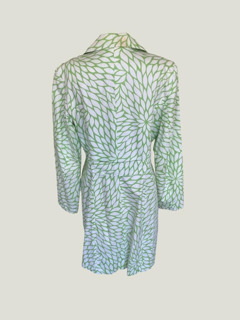 70’s Yves Cossette Depeche Mode Mod Podge Green French Design Coat Lime White 14