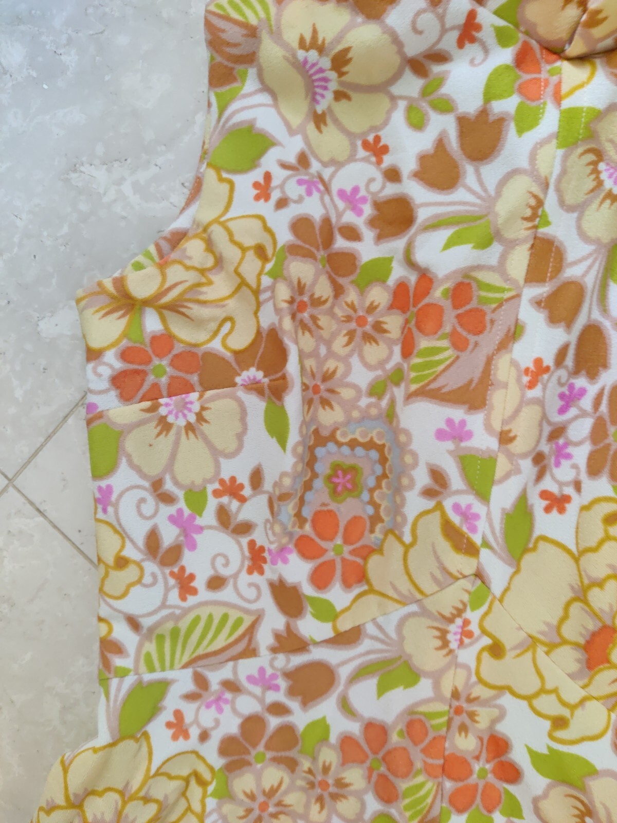 Vintage It’s Better Floral Print Retro 1970s Maxi Dress 🌸🌼