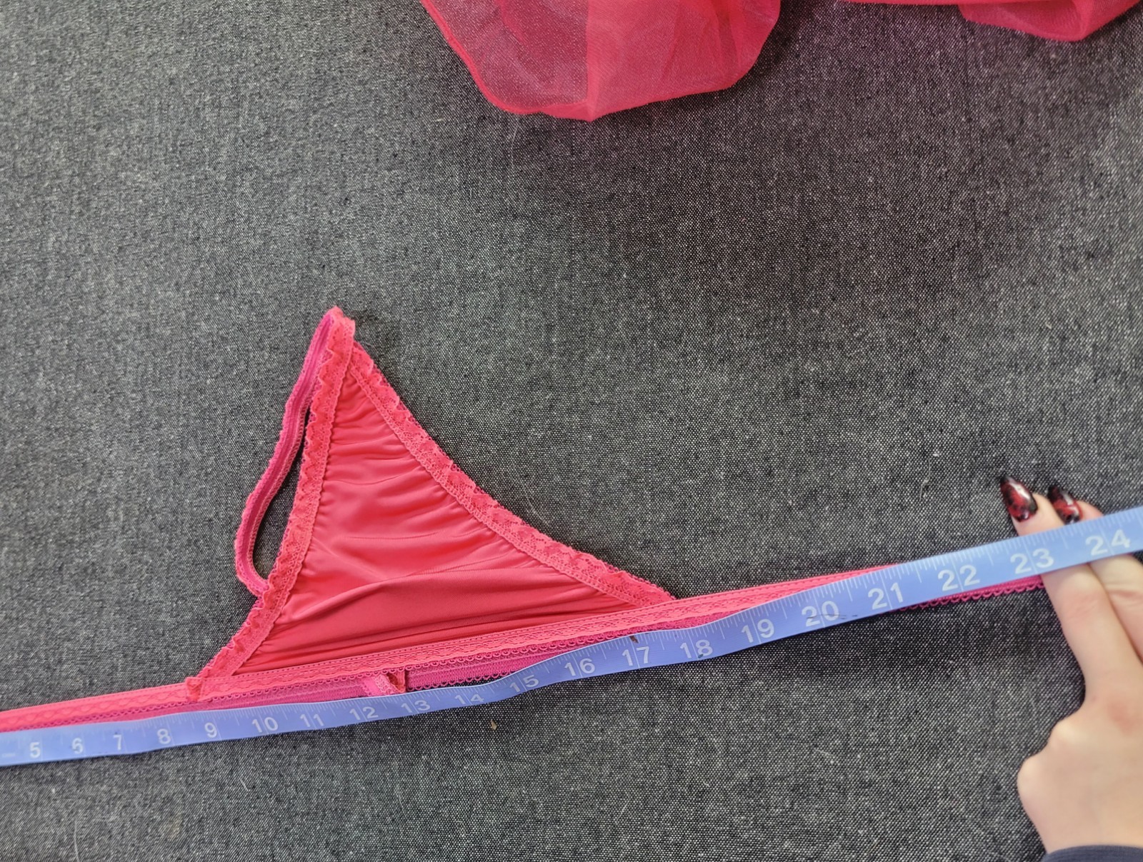 Vintage 90s Y2K Deadstock Plus Size Maxi Lingerie Halter Dress Hot Pink 1x/2x