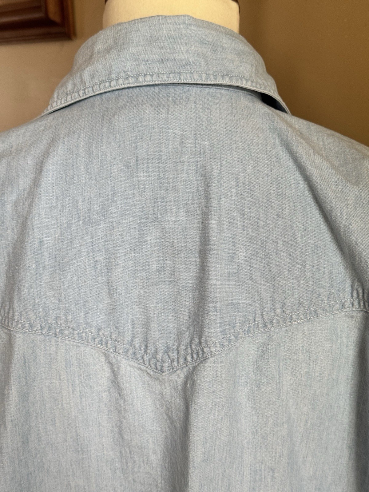 Vintage 90’s Women’s Marsh Landing Oversized Denim Blouse Western Size M Snaps