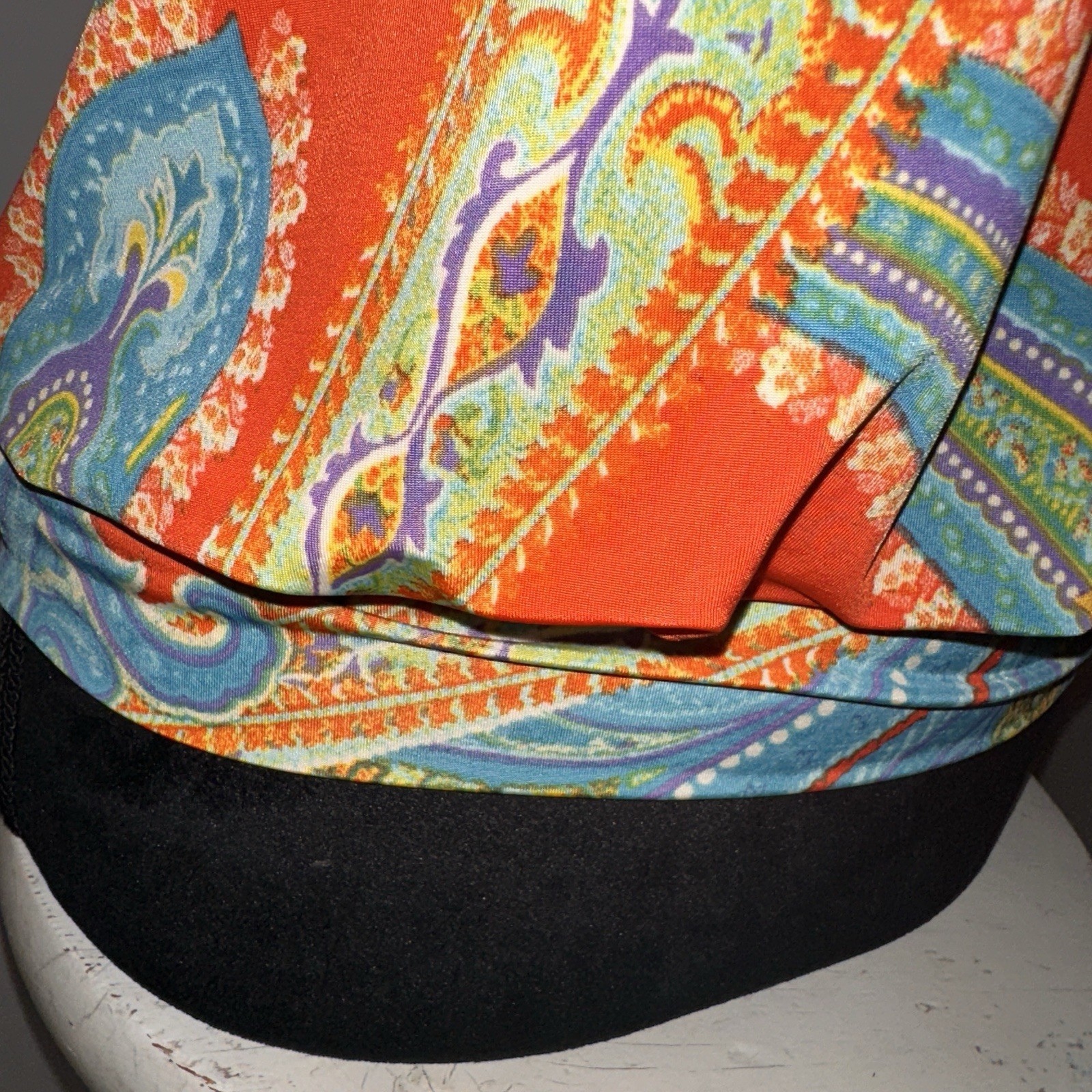 Vtg Judy Knapp Halter Top Size S Retro Paisley Print Hippie 70s Boho
