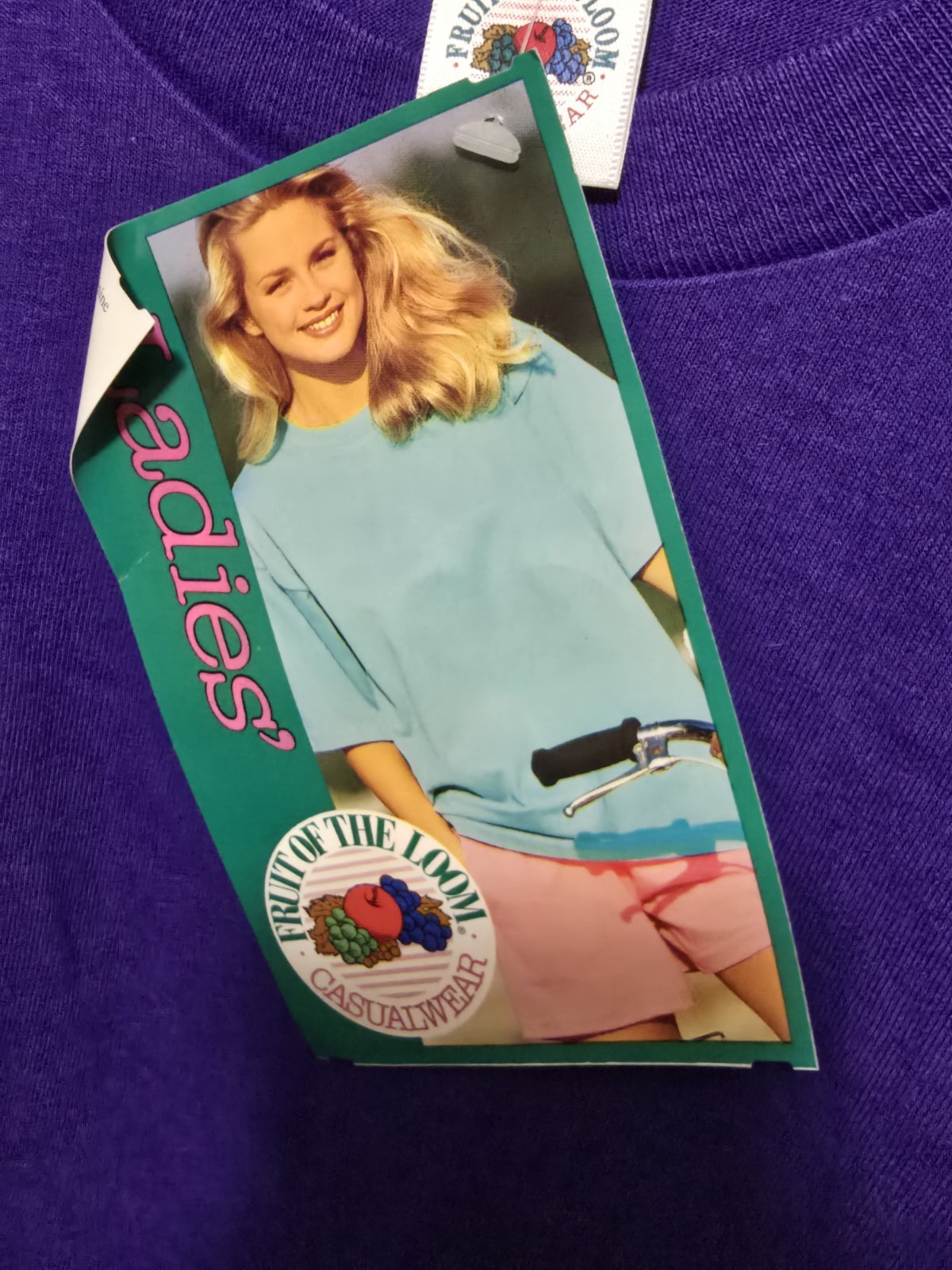 Lot of 3 Vintage 90s Fruit of the Loom T-Shirts NWT Made USA Ladies L Casualwear