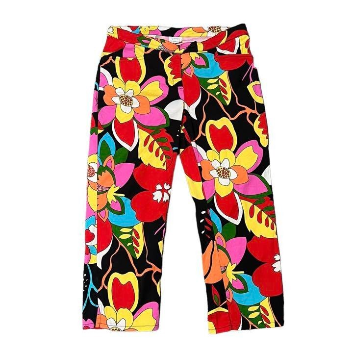1990s Vintage Psychedelic design all-over pattern pants Women’s colorful
