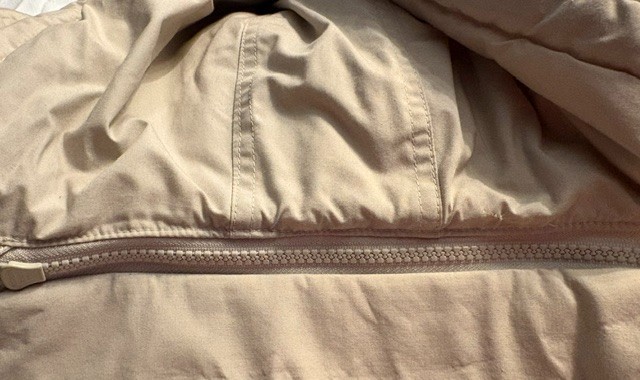 Etienne Aigner Tan Khaki Double Breasted Trench Coat Vintage Women 12 Petite