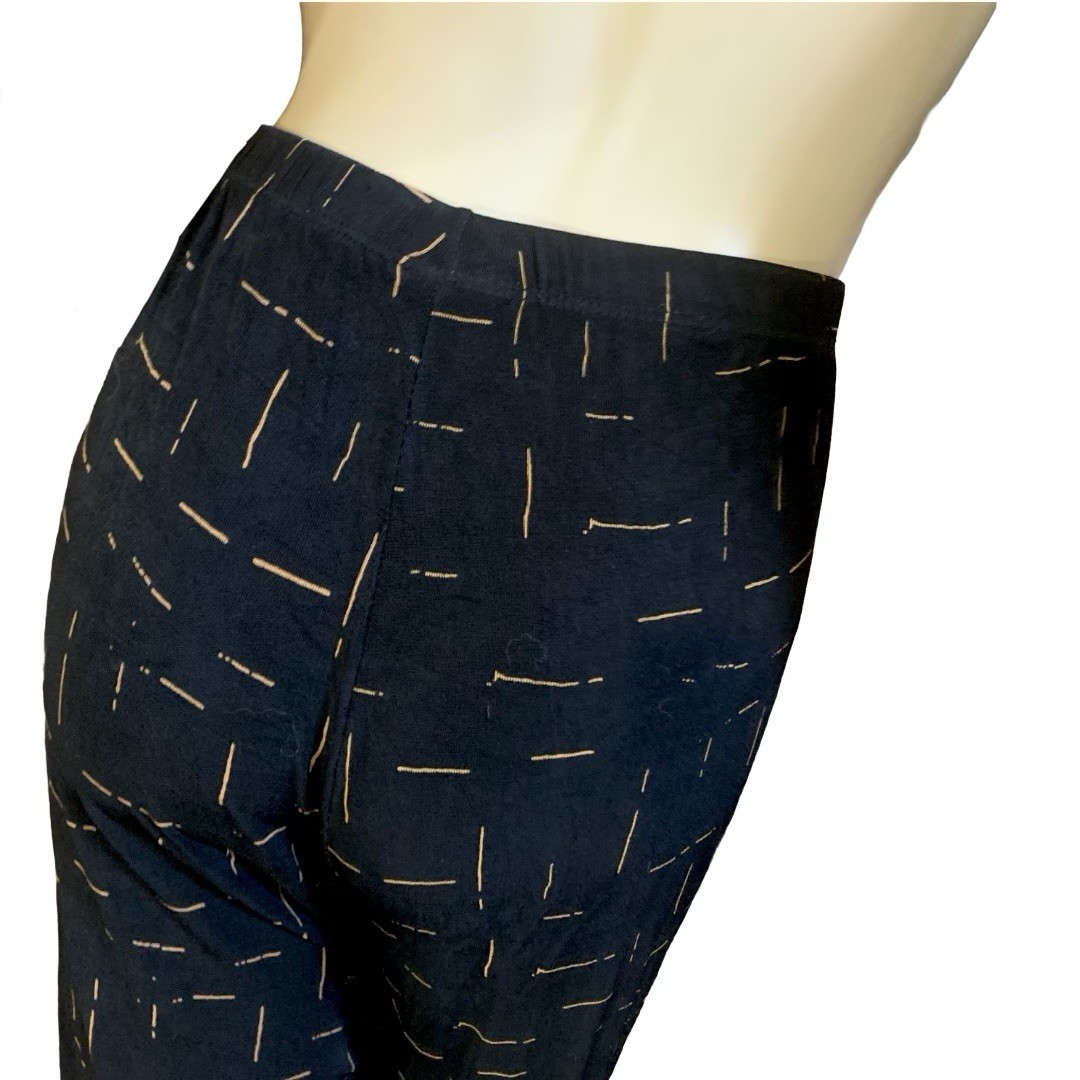 VINTAGE CLASSIC ELEMENTS BLACK & TAN SPECKLED WIDE LEG STRETCHY PANTS SIZE 1X