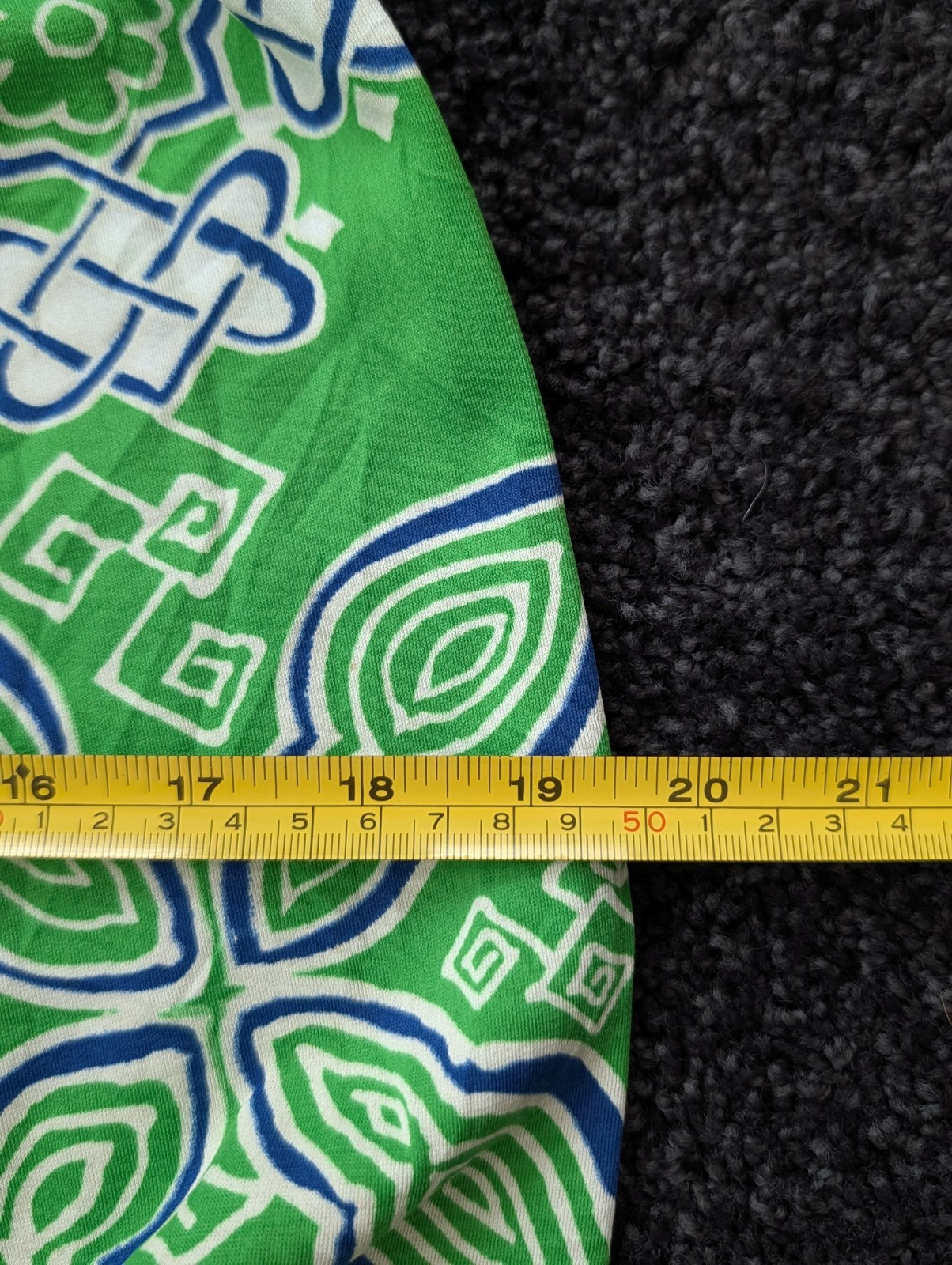 Vintage Nylon Palazzo Lounge Pajama Pants Elastic Waist Lingerie Green Blue M/L