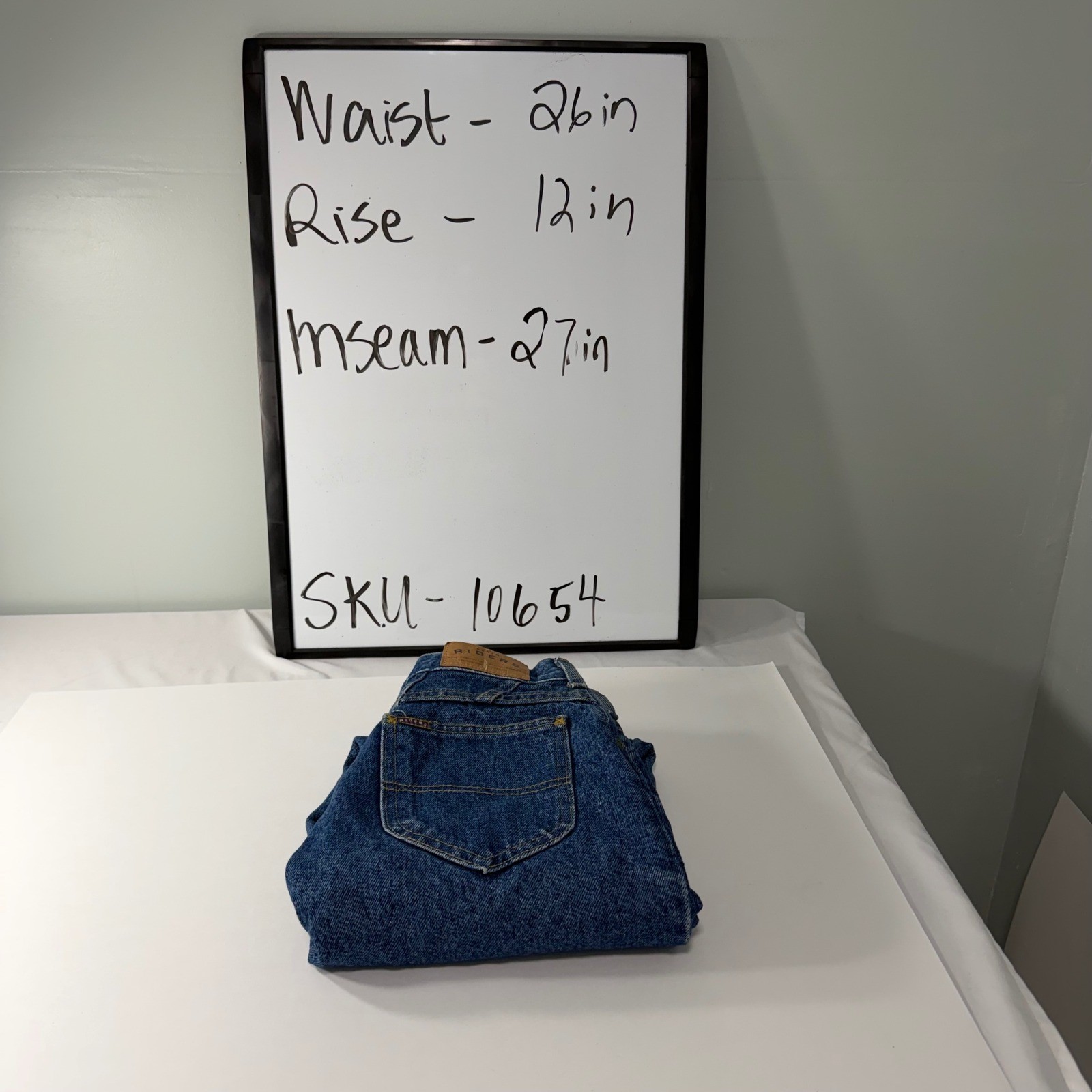 Vintage Riders High Waisted Tapered Leg Mom Jeans Medium Wash Blue Denim 26×27