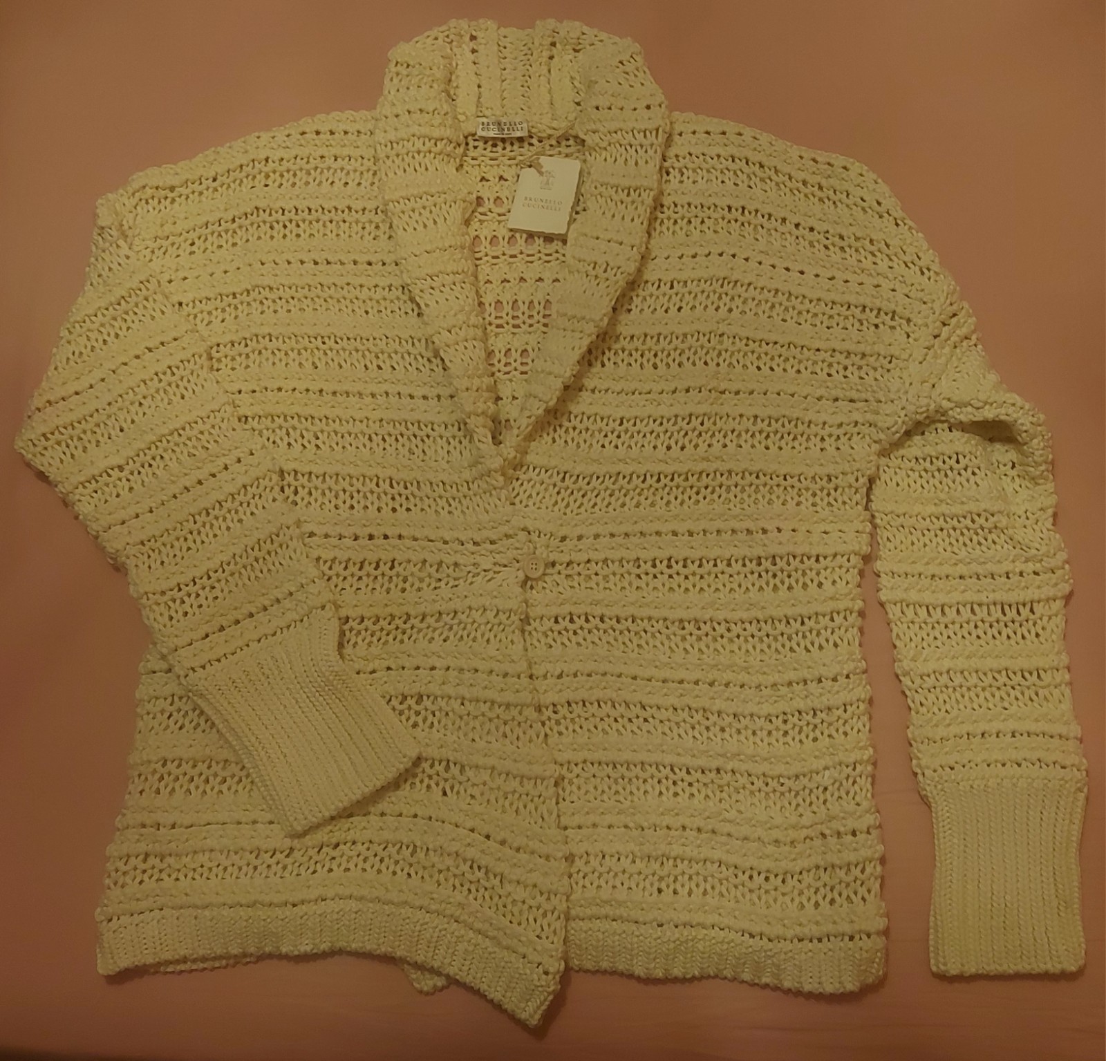 Brunello Cucinelli Women’s Cardigan, Handmade, 100% Cotton, New!
