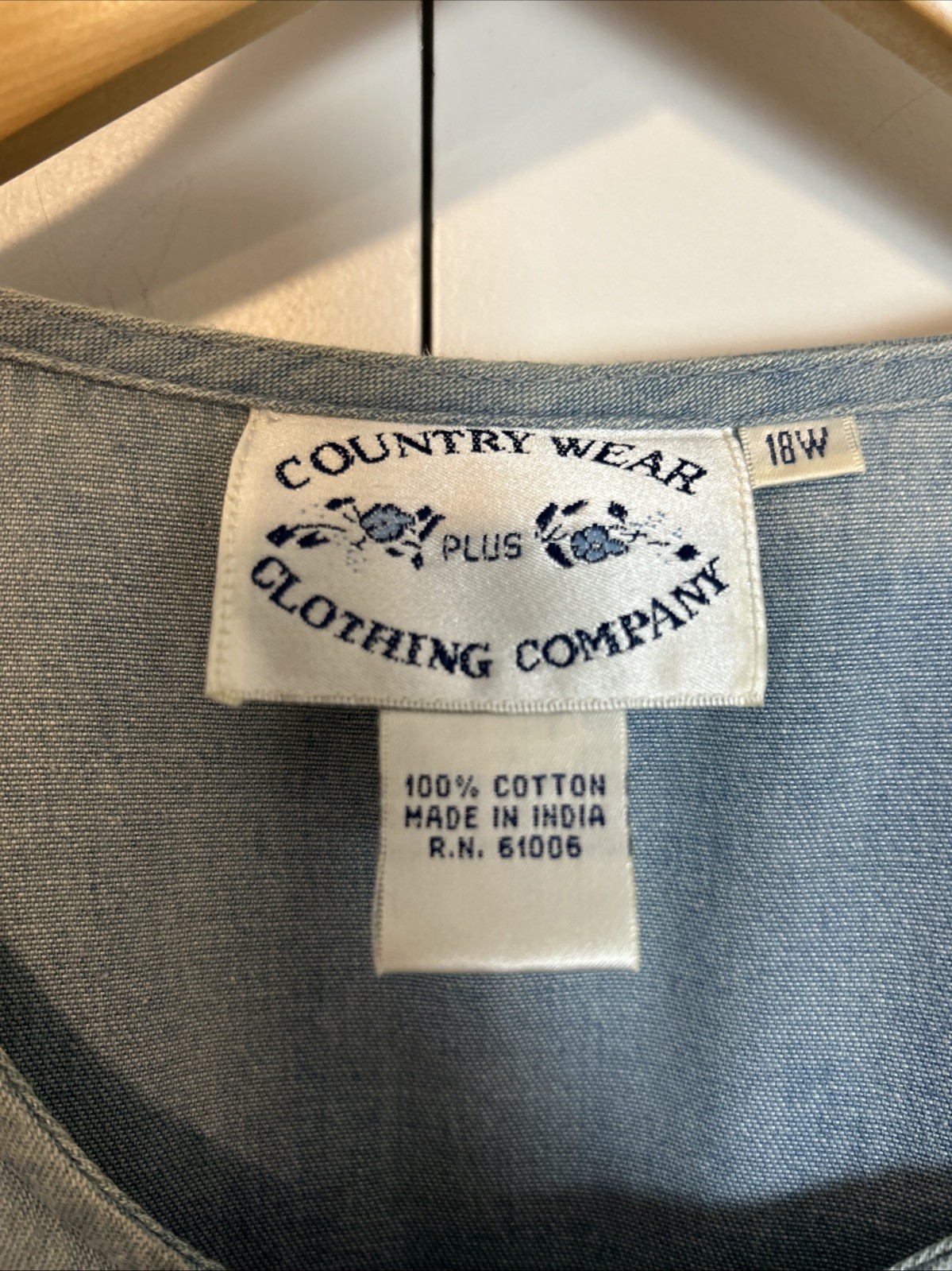 Vintage Country Wear Clothing Co. Dress 100% Cotton Sz.18W