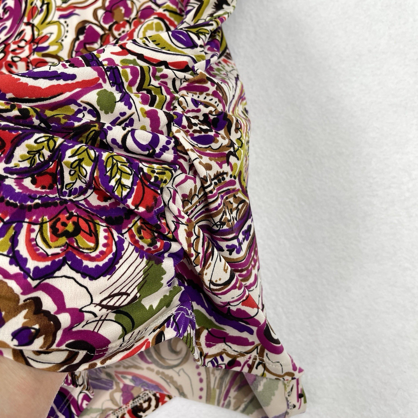 Bisou Bisou Women’s Large Paisley Mini Halter Dress Clubbing Y2K Vintage