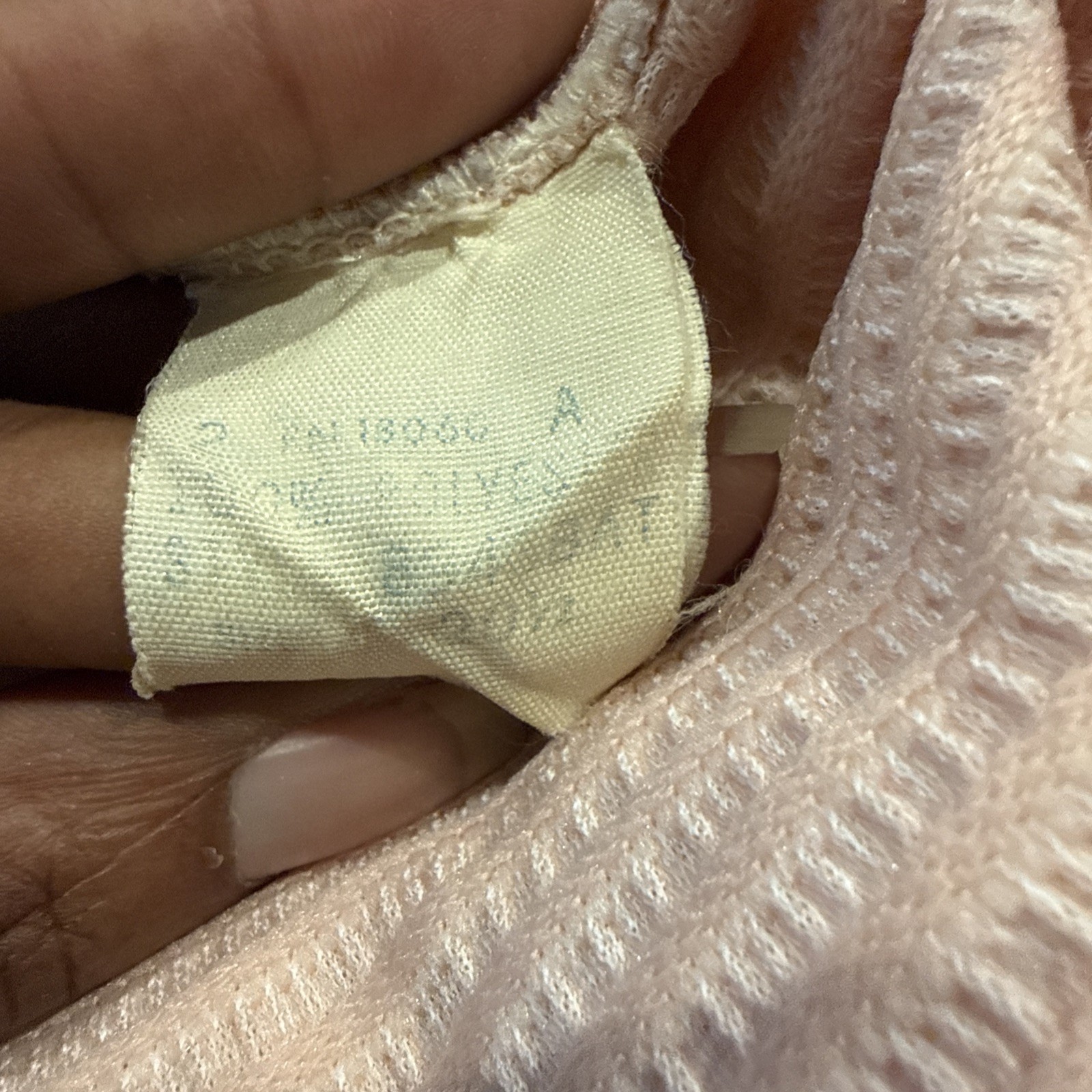 Vintage Pink And White Striped Blouse XL