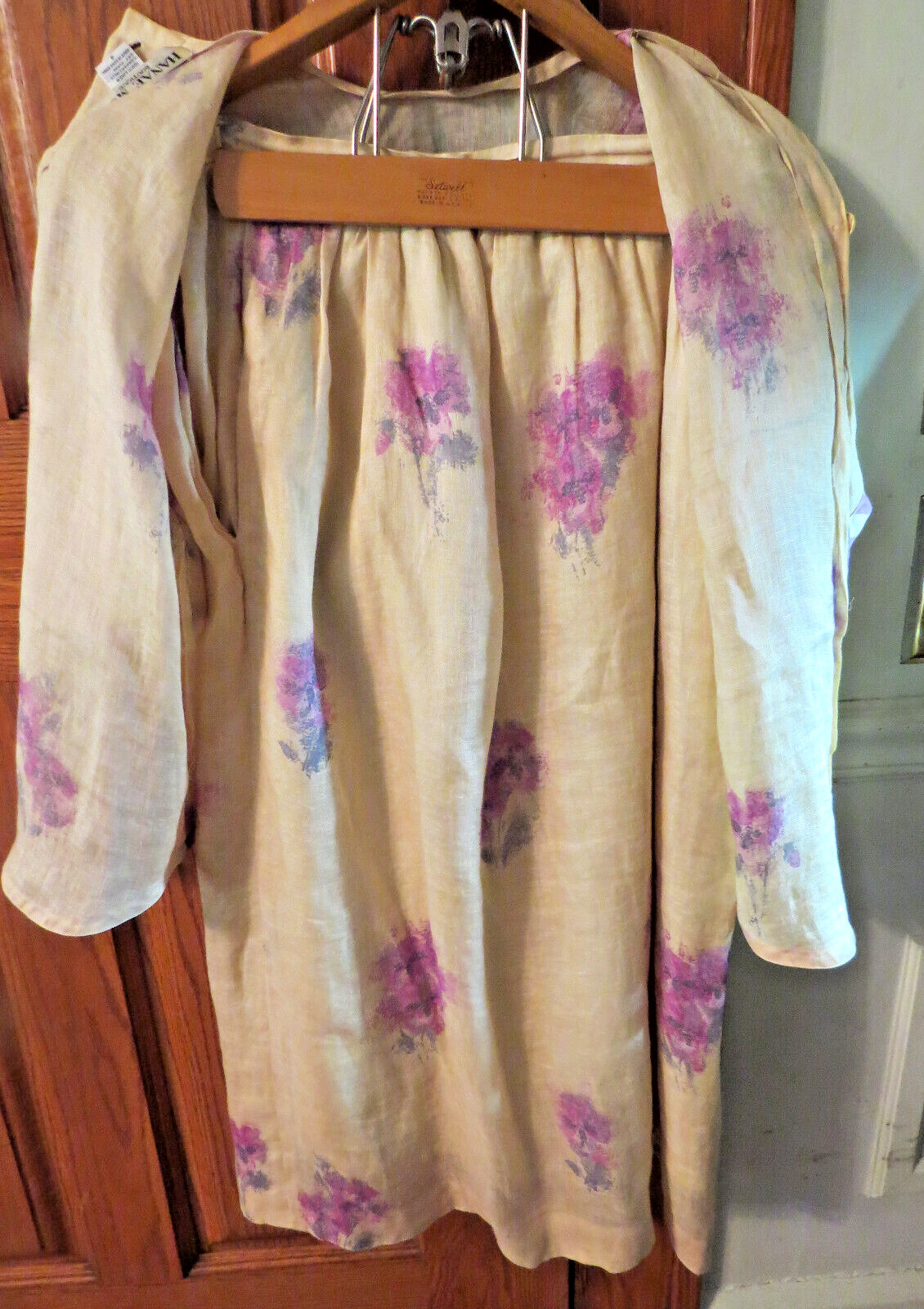Vintage Hanae Mori Boutique 2 PIECE SZ 4 FINEST LINEN MONEY CAN BUY SEE DESCRIPT