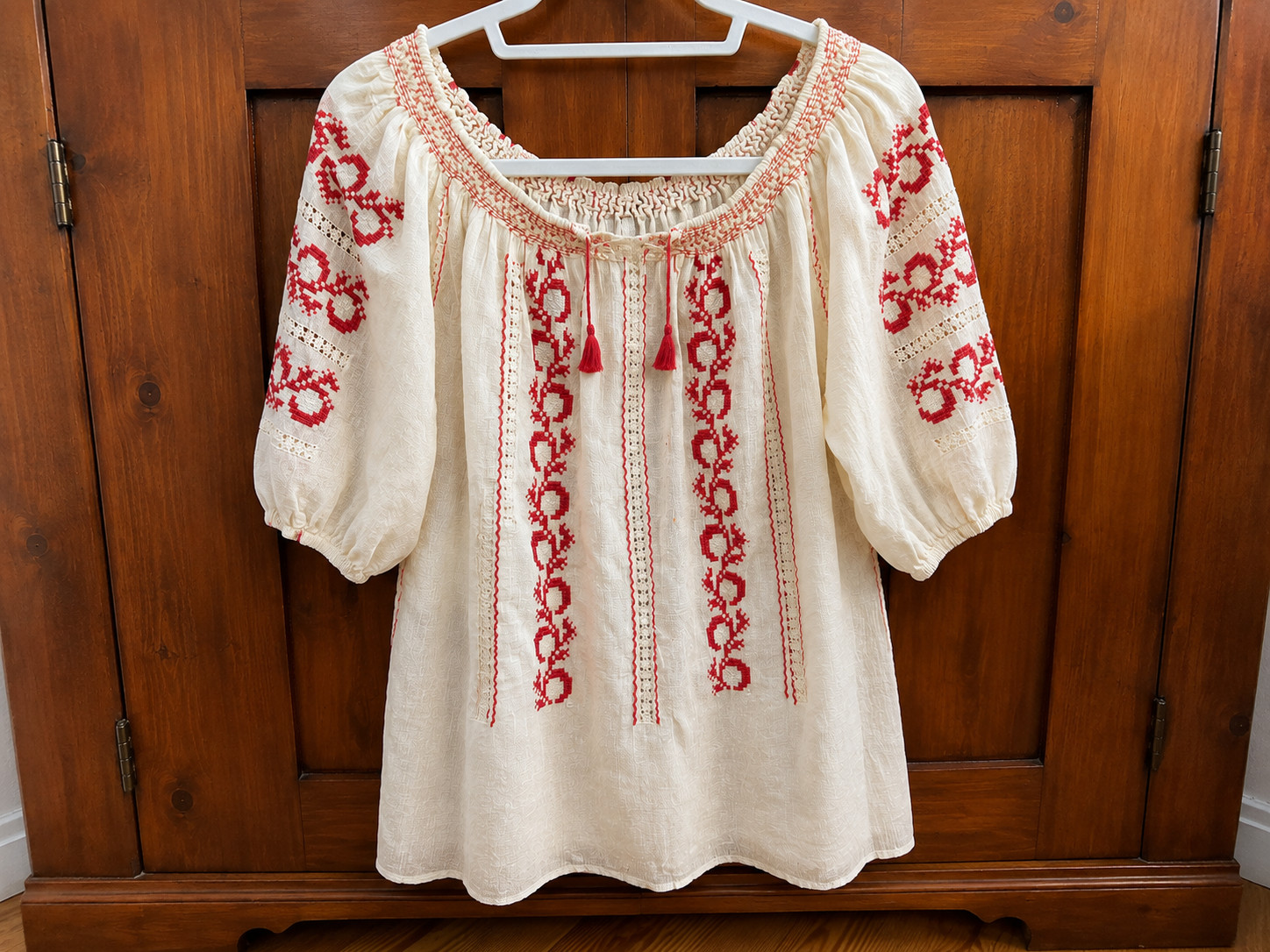 Antique Clothing Lot HANDMADE Peasant Blouses Baby Dress Apron Embroidered