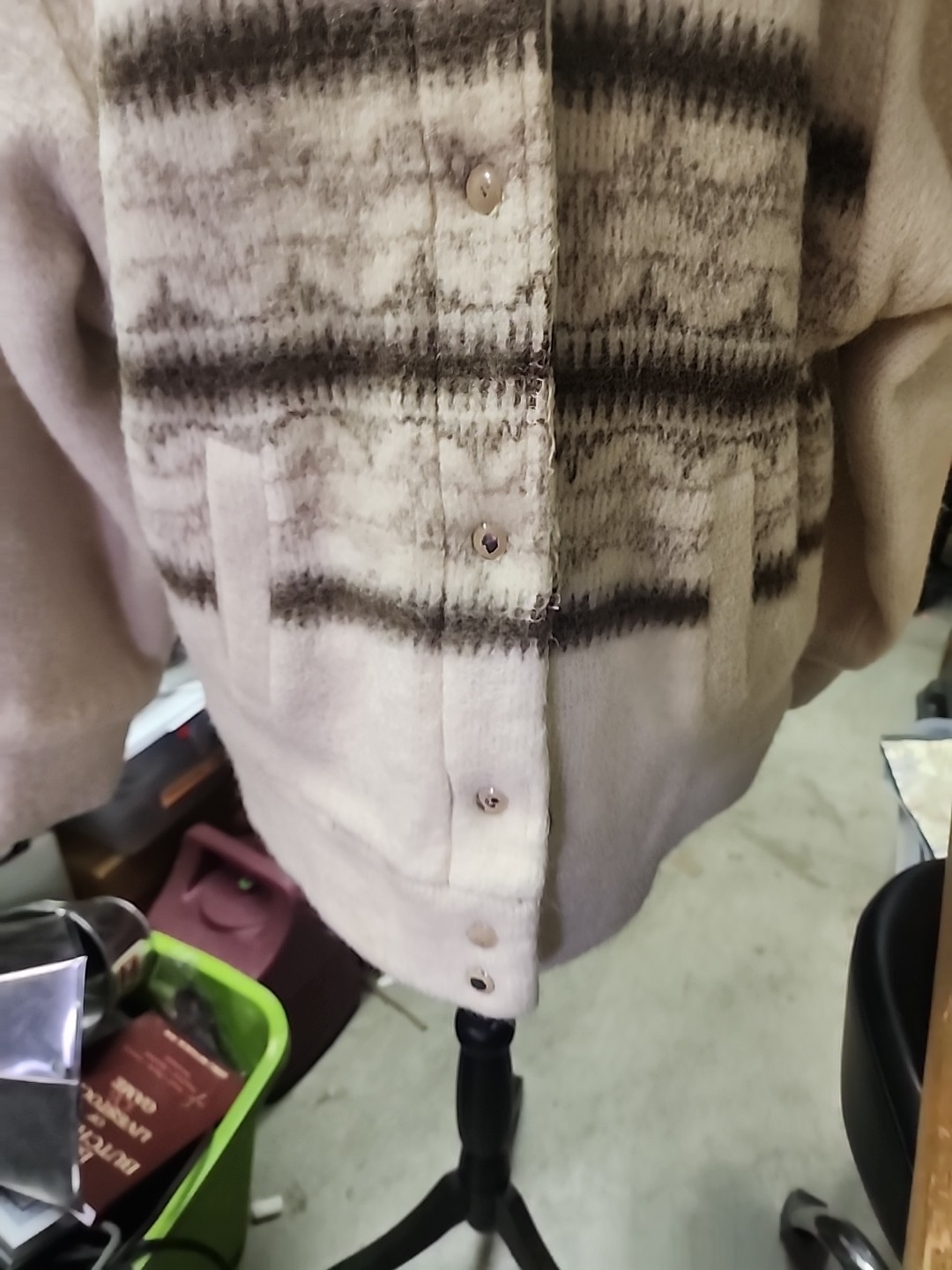 Vintage Canadian Sportswear Womens Mid Coat Sz 16 85%Wool Cream White Ivory