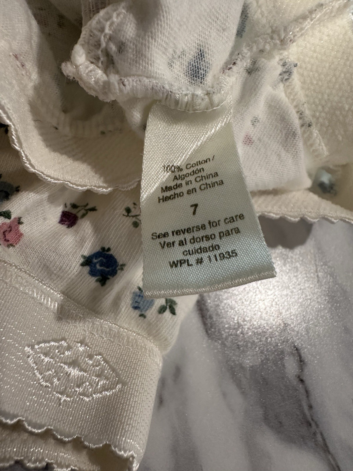 Vintage JCPenney Delicates Floral High Waisted Cotton Panties Sz 7