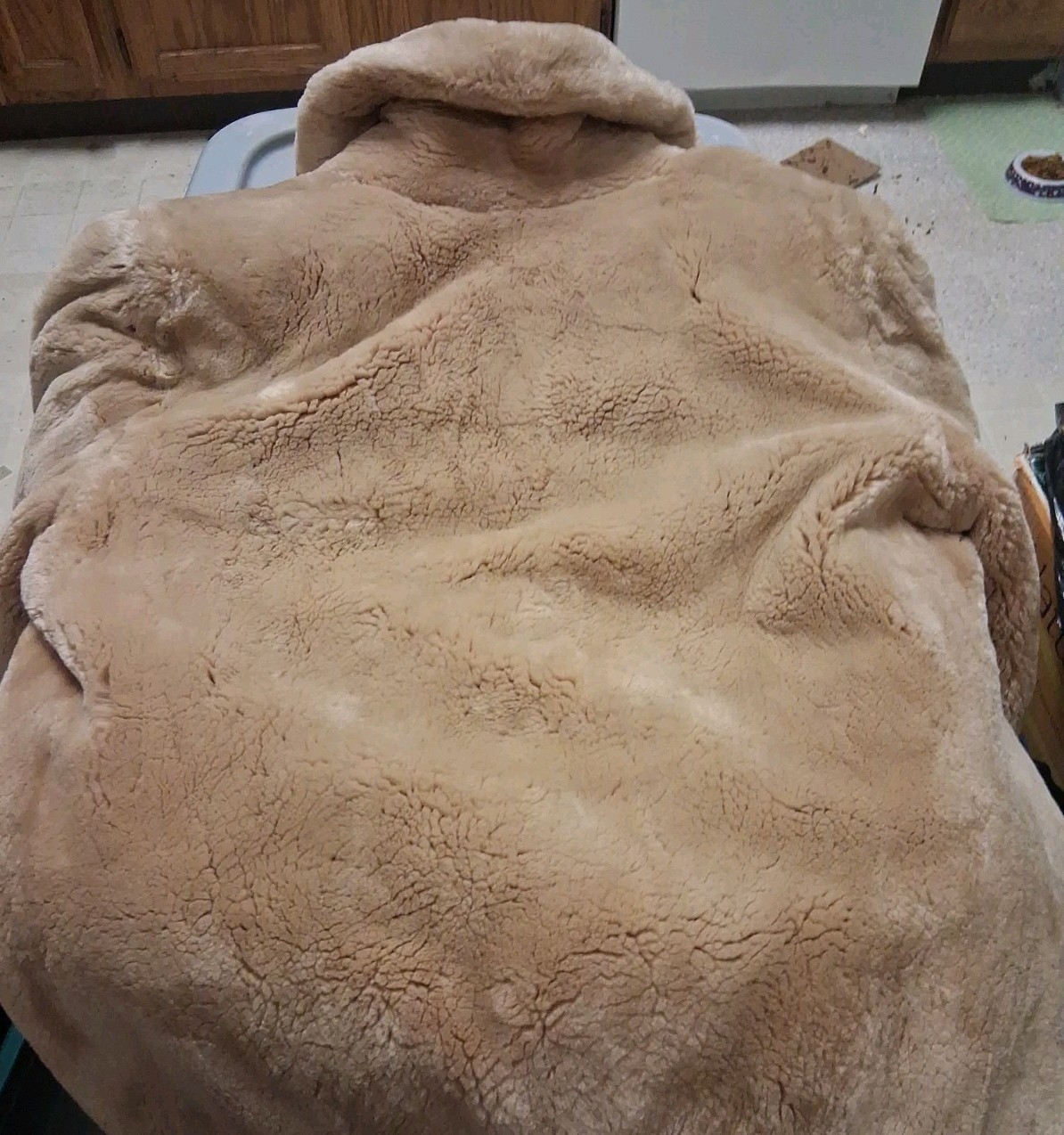 VINTAGE Women’s I MAGNIN Fur Tan Coat Jacket Zipper